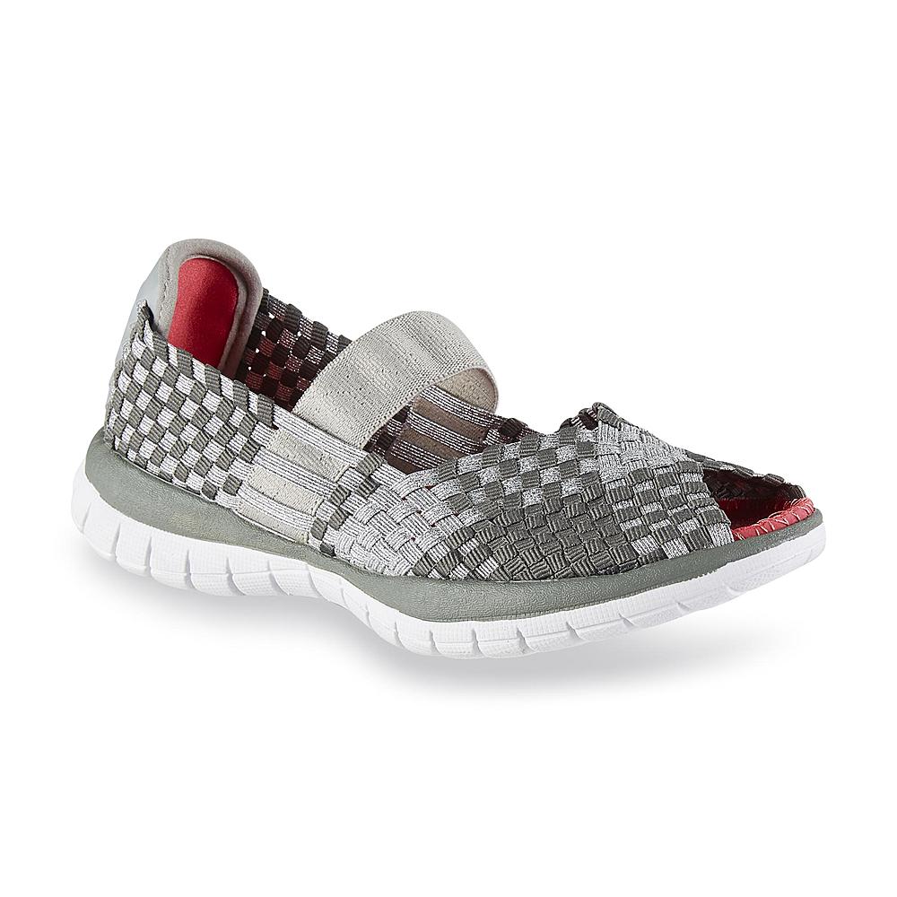 Weekends by Khombu Women's Payday Silver/Gray Slip-On Casual Shoe