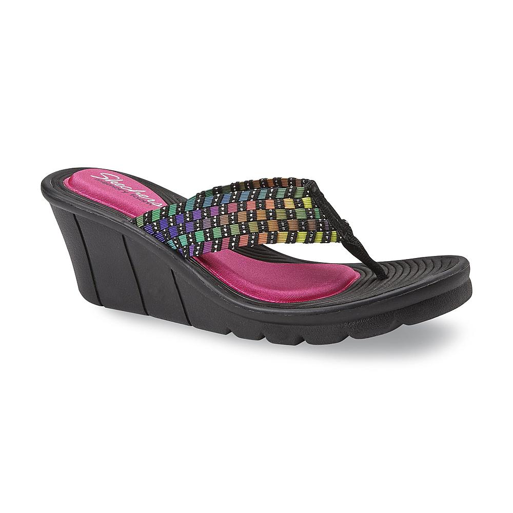 Skechers Women's Promenade Multicolor Wedge Sandal