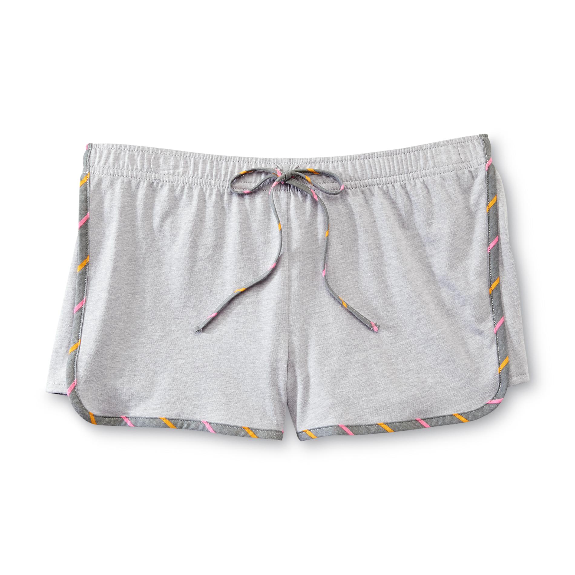 Joe Boxer Junior's Knit Dolphin Shorts - Striped Trim
