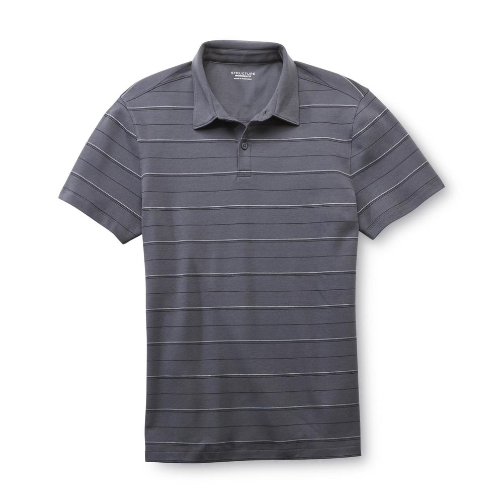 Structure Men's Modern Fit Golf Shirt - Striped