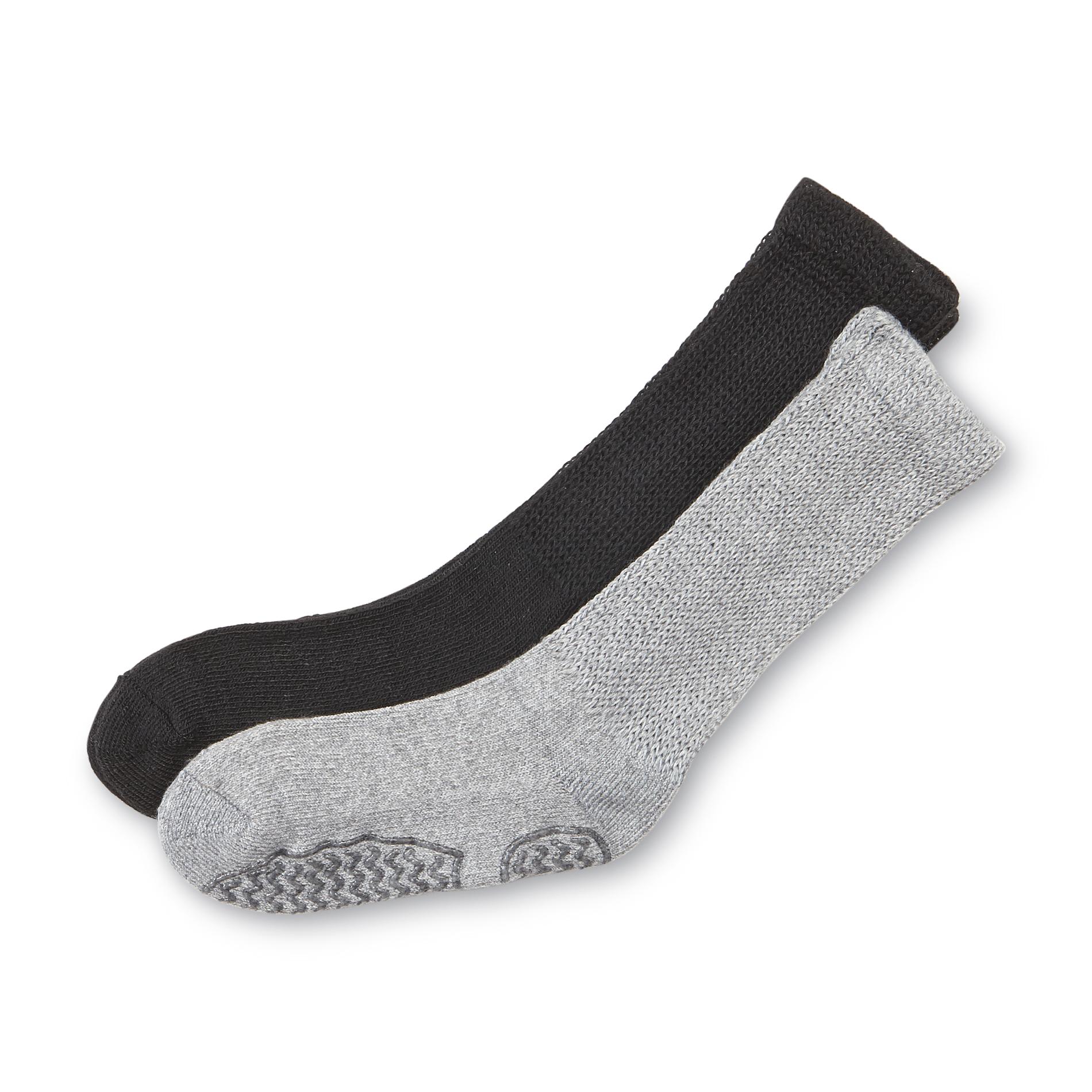 Dr. Scholl's Women's 2Pairs Crew Cut Gripper Socks