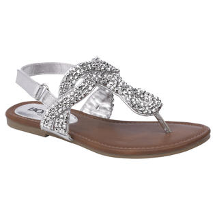 Bongo Girl's Beaded Sandal Vanna - Silver - Clothing, Shoes & Jewelry ...
