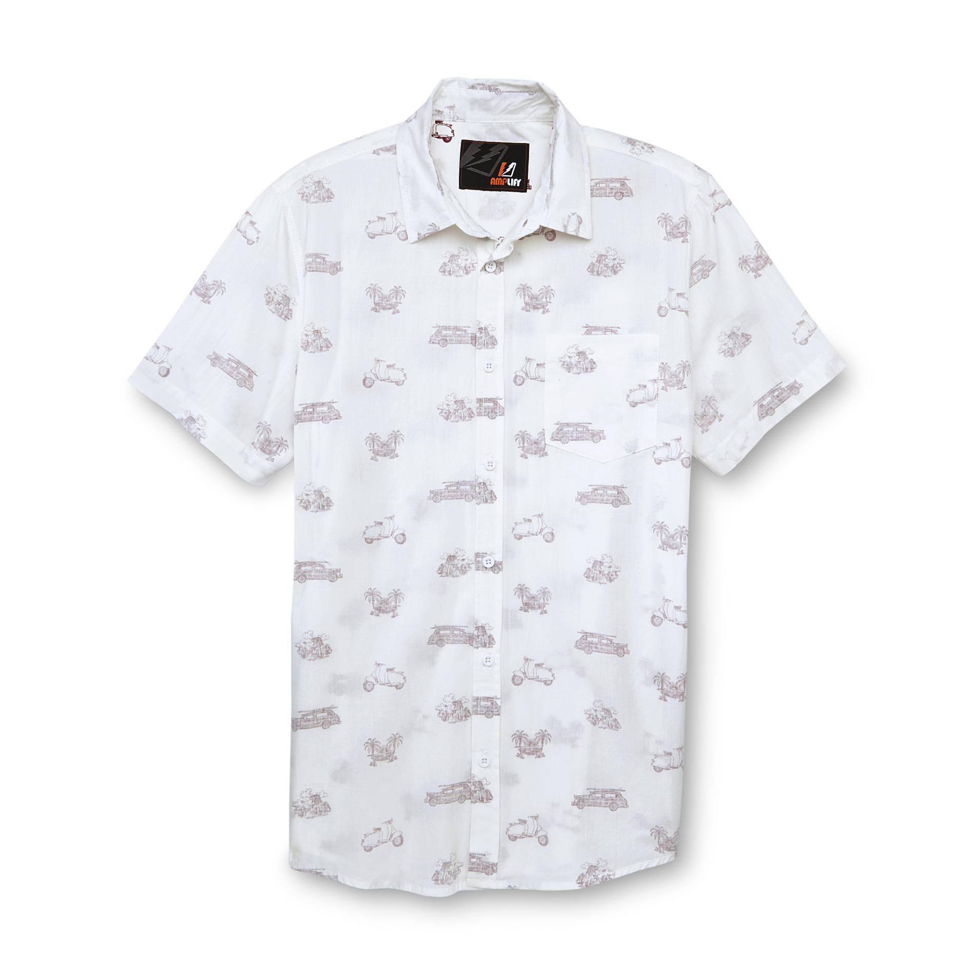 Amplify Young Men's Aloha Shirt - Scooters & Surf Wagons
