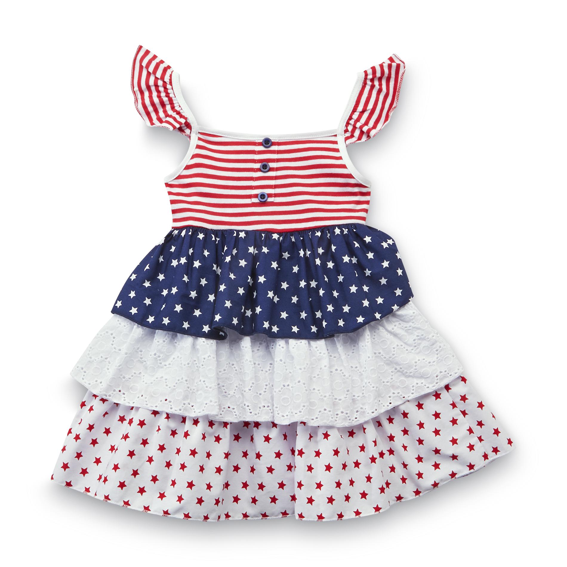 WonderKids Infant & Toddler Girl's Tiered Tunic - Fourth of July