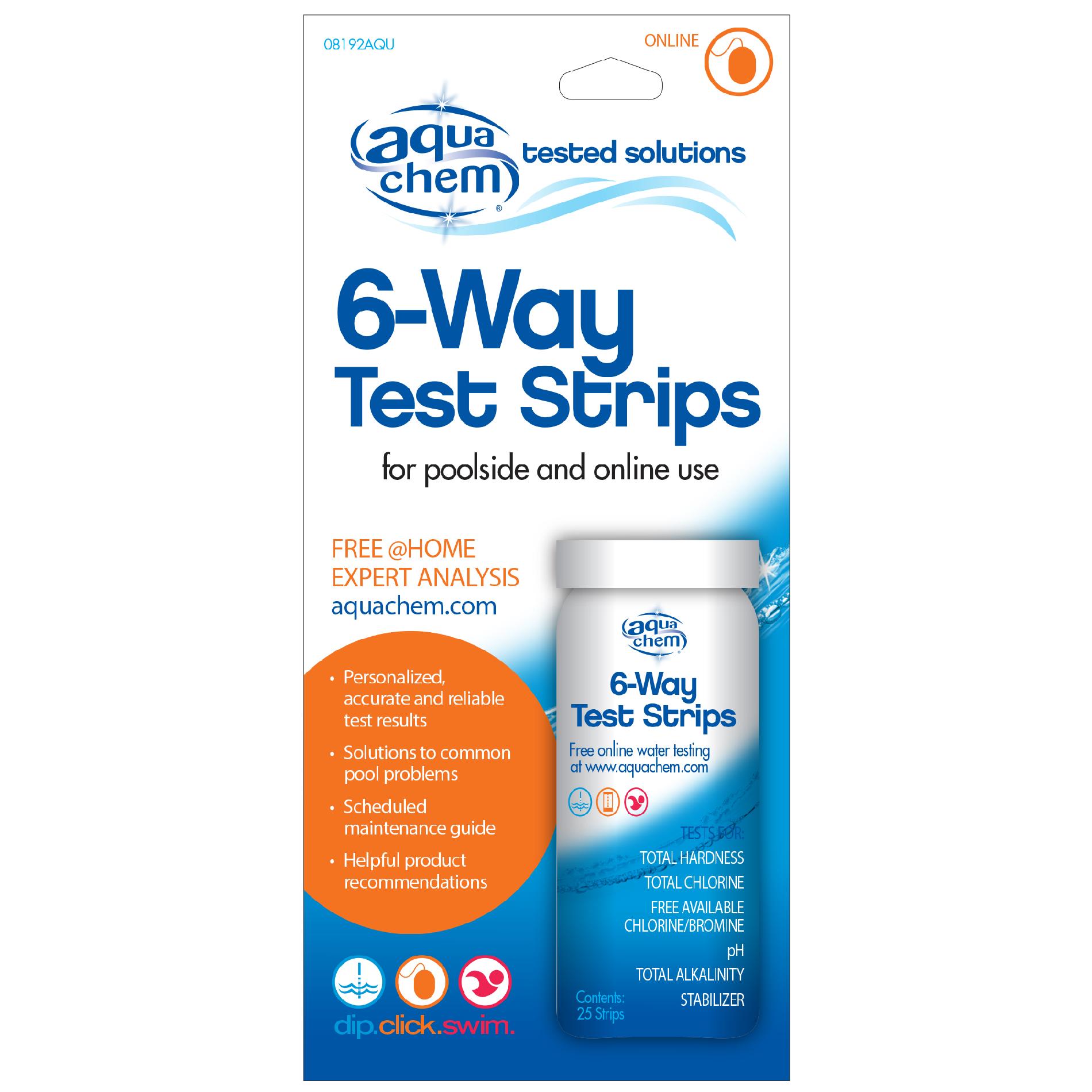 Aqua Chem 6-Way Test Strips Aqua Chem 6-Way Test Strips