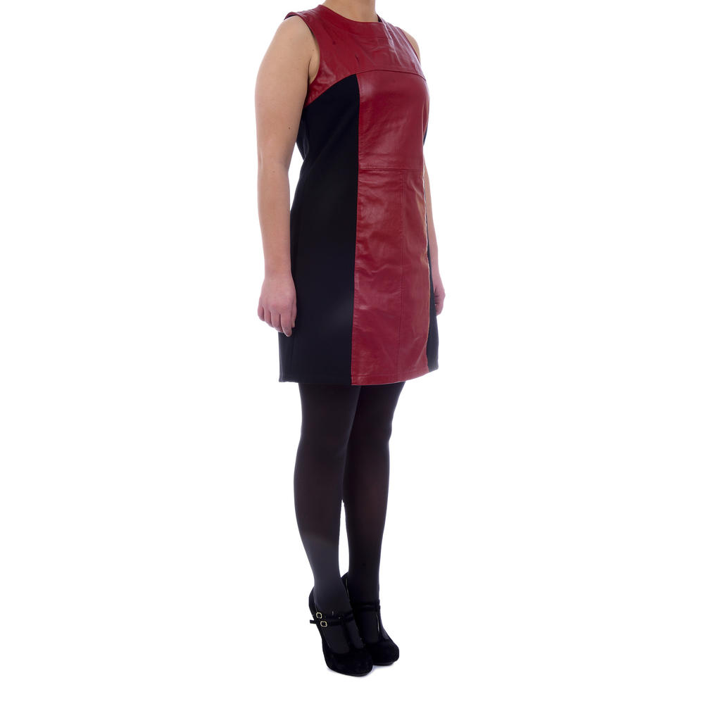 Excelled Women's Leather Dress with Knit Backing - Online Exclusive
