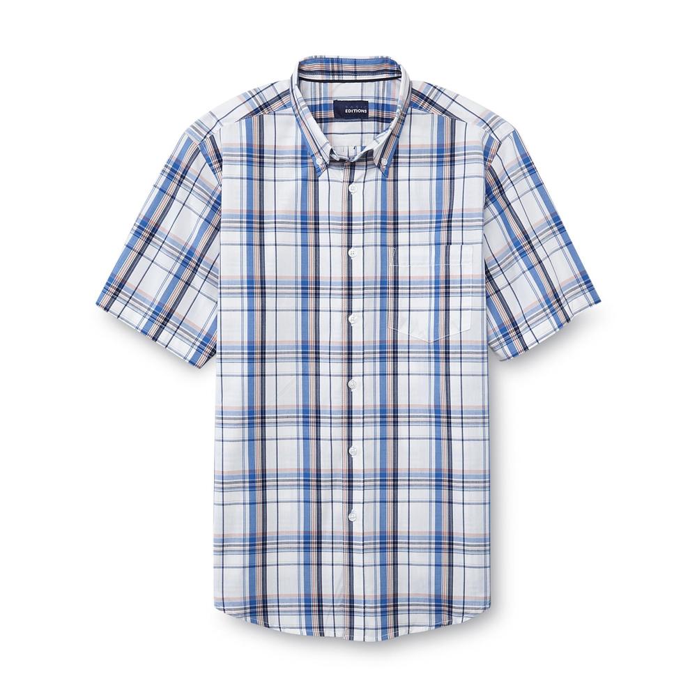 Basic Editions Men's Button-Front Shirt - Plaid