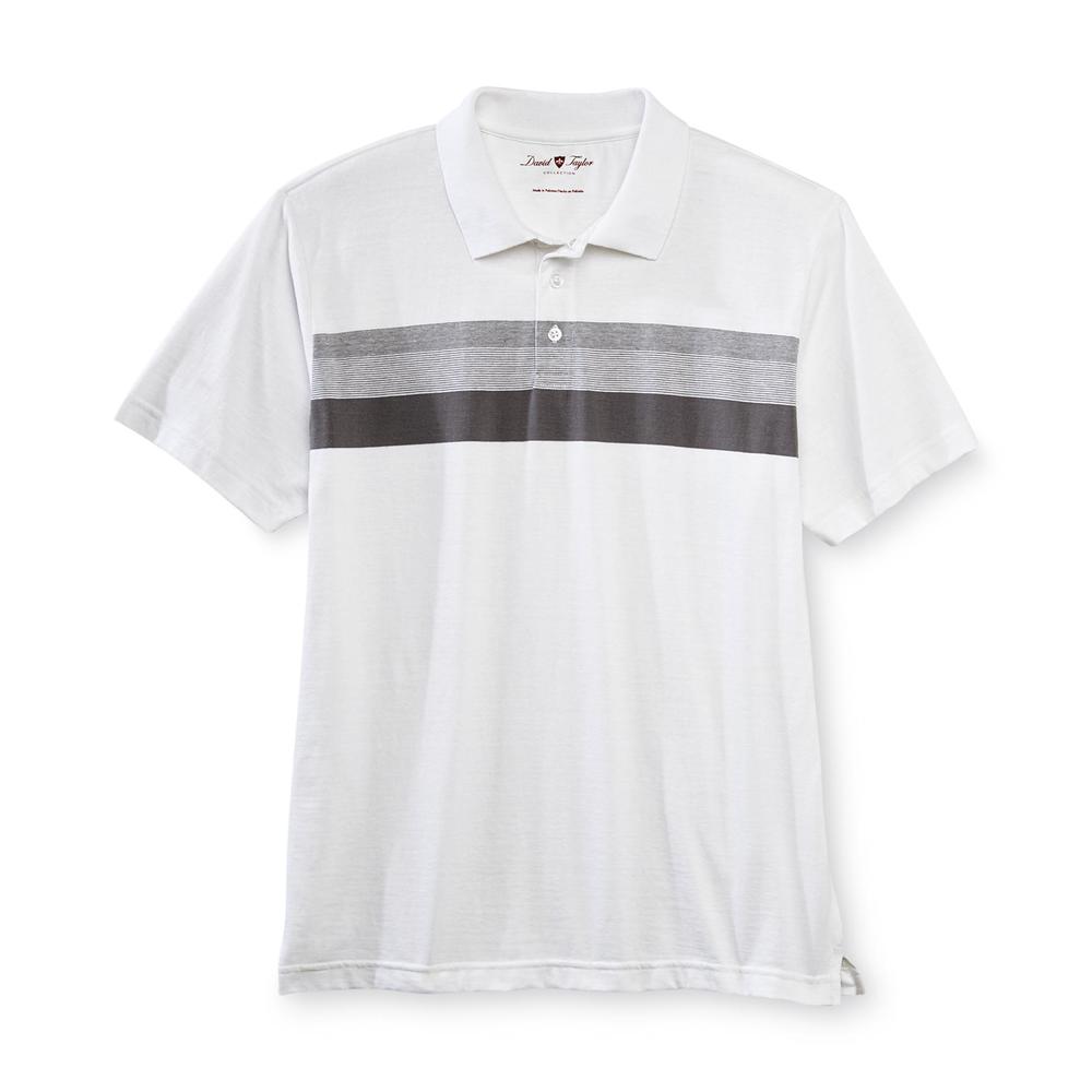 David Taylor Collection Men's Chest Stripe Polo Shirt