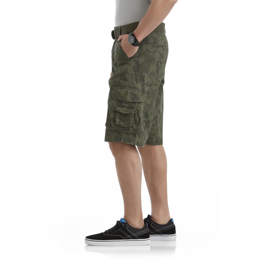 Route 66 Men's Cargo Shorts & Belt - Camouflage