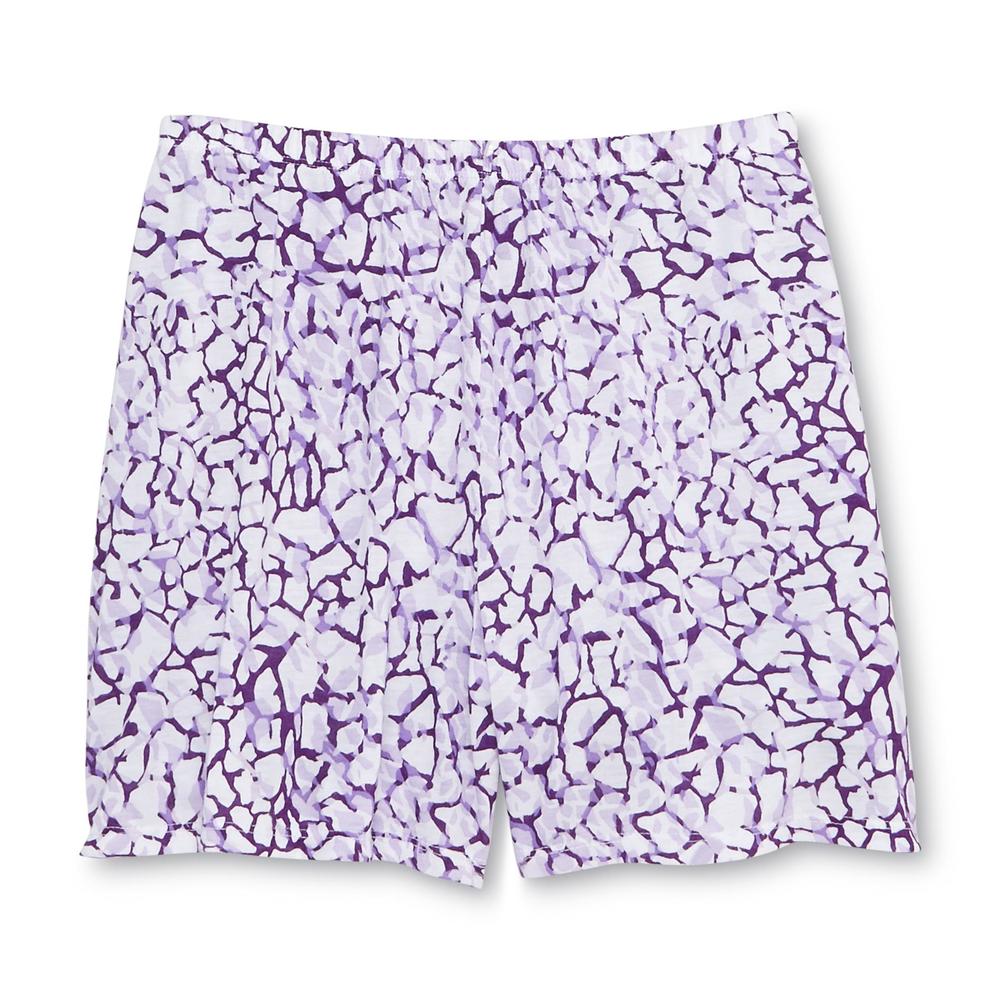 Jaclyn Smith Women's Pajama Shirt  Shorts & Pants - Abstract
