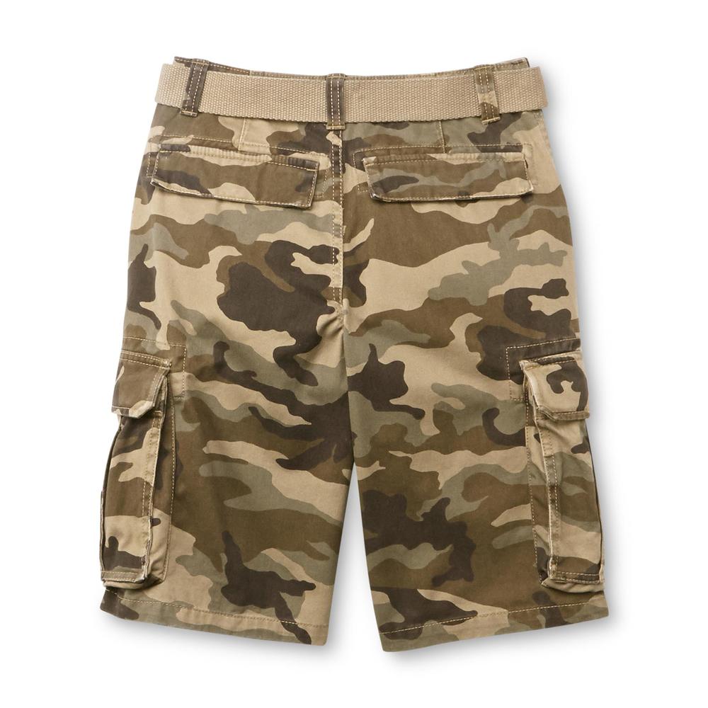 Canyon River Blues Boy's Cargo Shorts & Belt - Camouflage