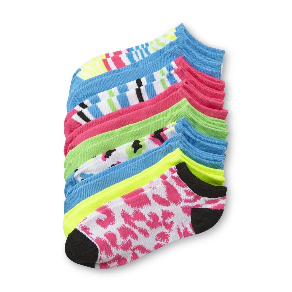 Joe Boxer Women's 9-Pairs Low Cut Socks - Animal Print