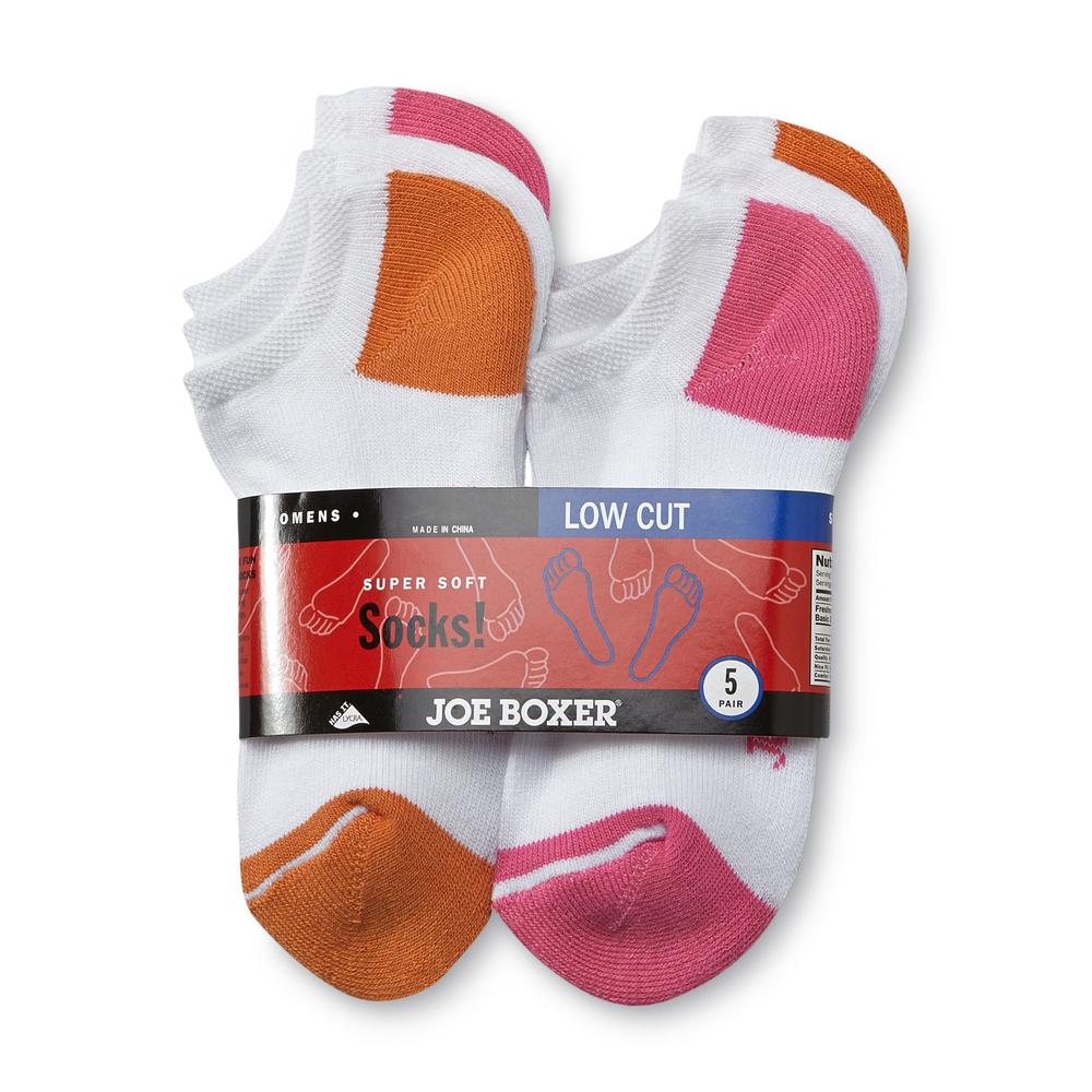 Joe Boxer Women's 5-Pairs Low-Cut Socks