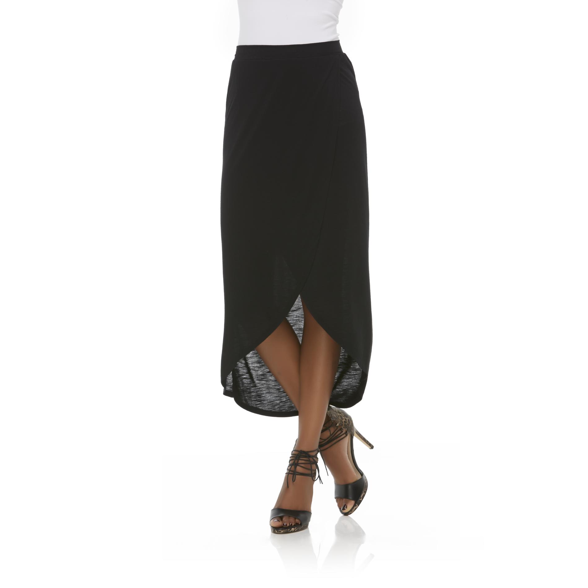 Kardashian Kollection Women's Wrapped Maxi Skirt