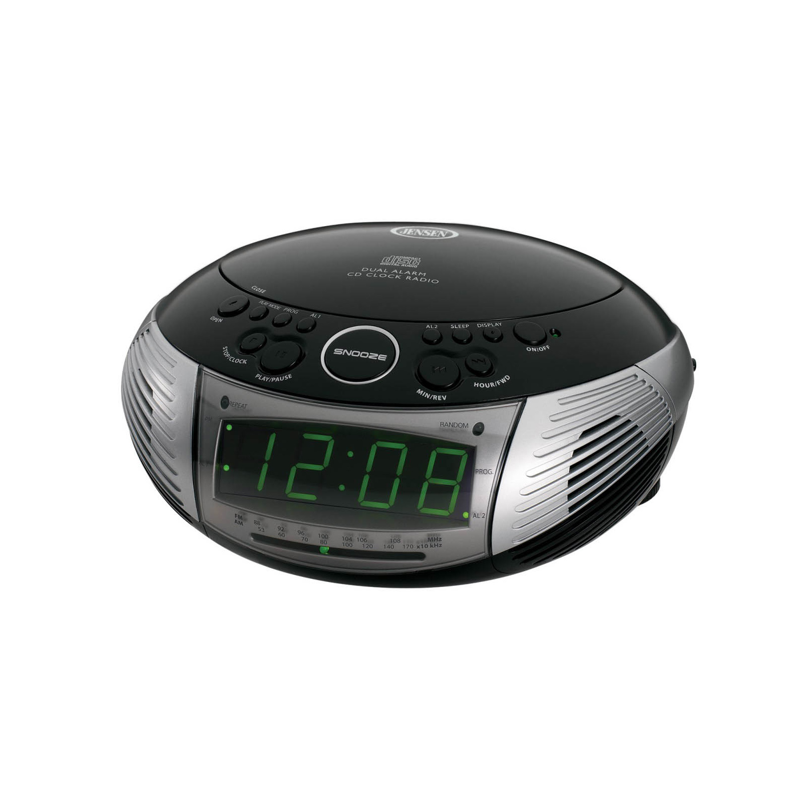 Jensen AM/FM Dual Alarm CD Clock Radio - TVs & Electronics ...