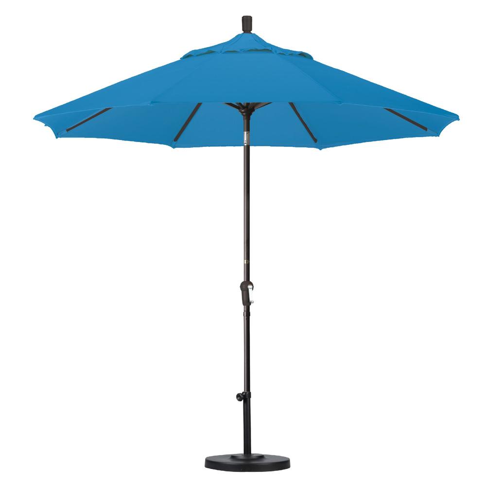 California Umbrella 9'  Auto Tilt Market Umbrella-Olefin, Choice of Color