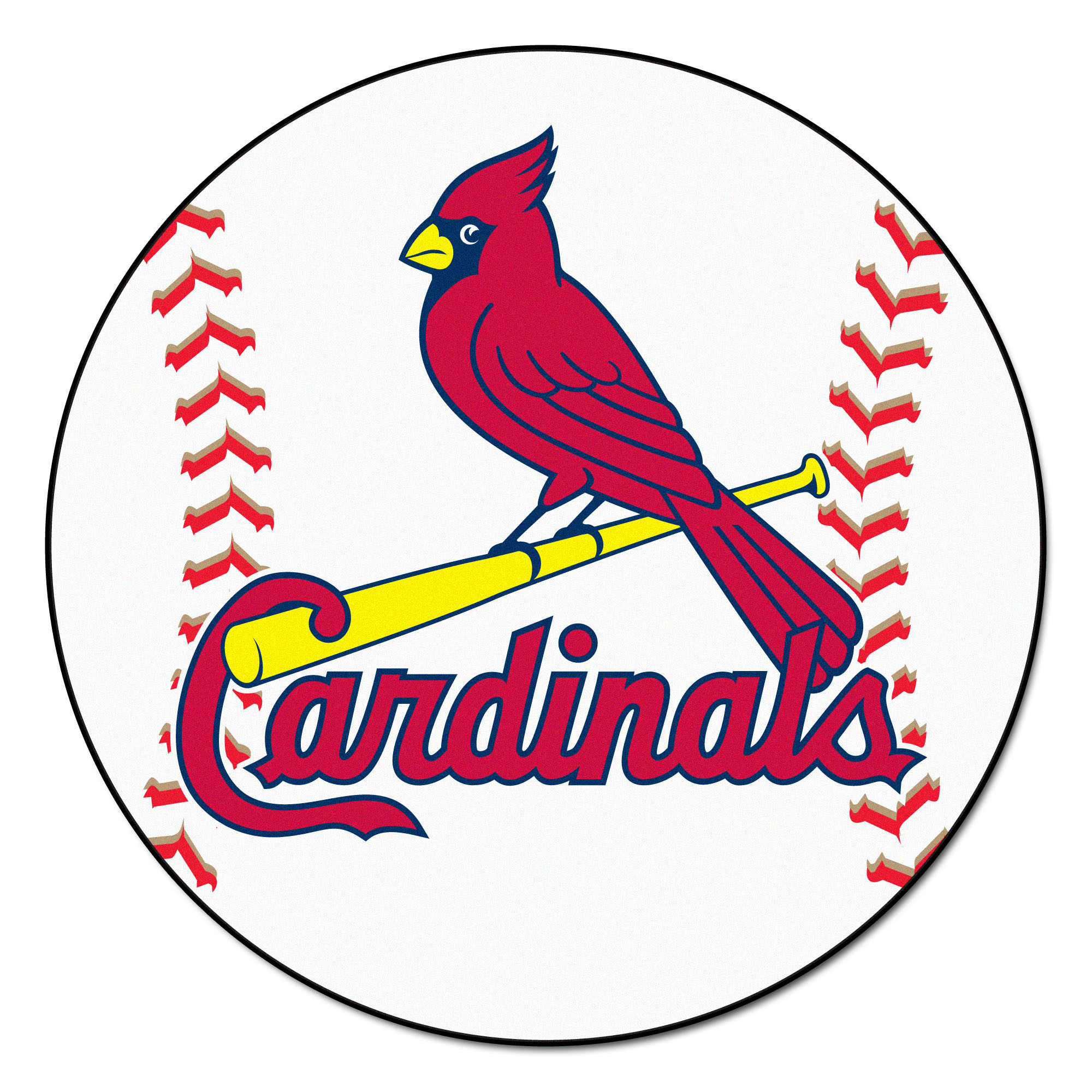 MLB - St. Louis Cardinals Baseball Mat 27" diameter