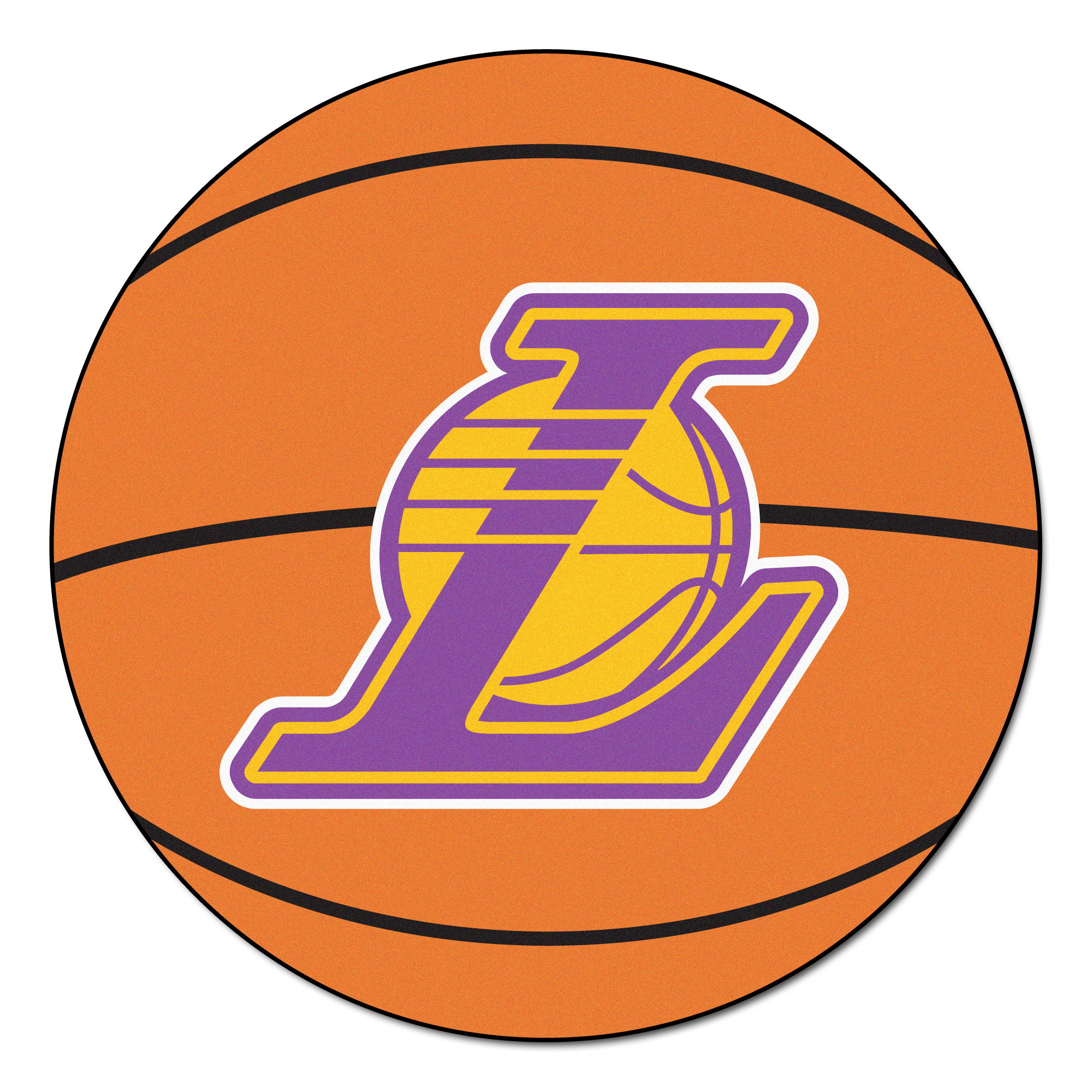 NBA - Los Angeles Lakers Basketball Mat 27" diameter