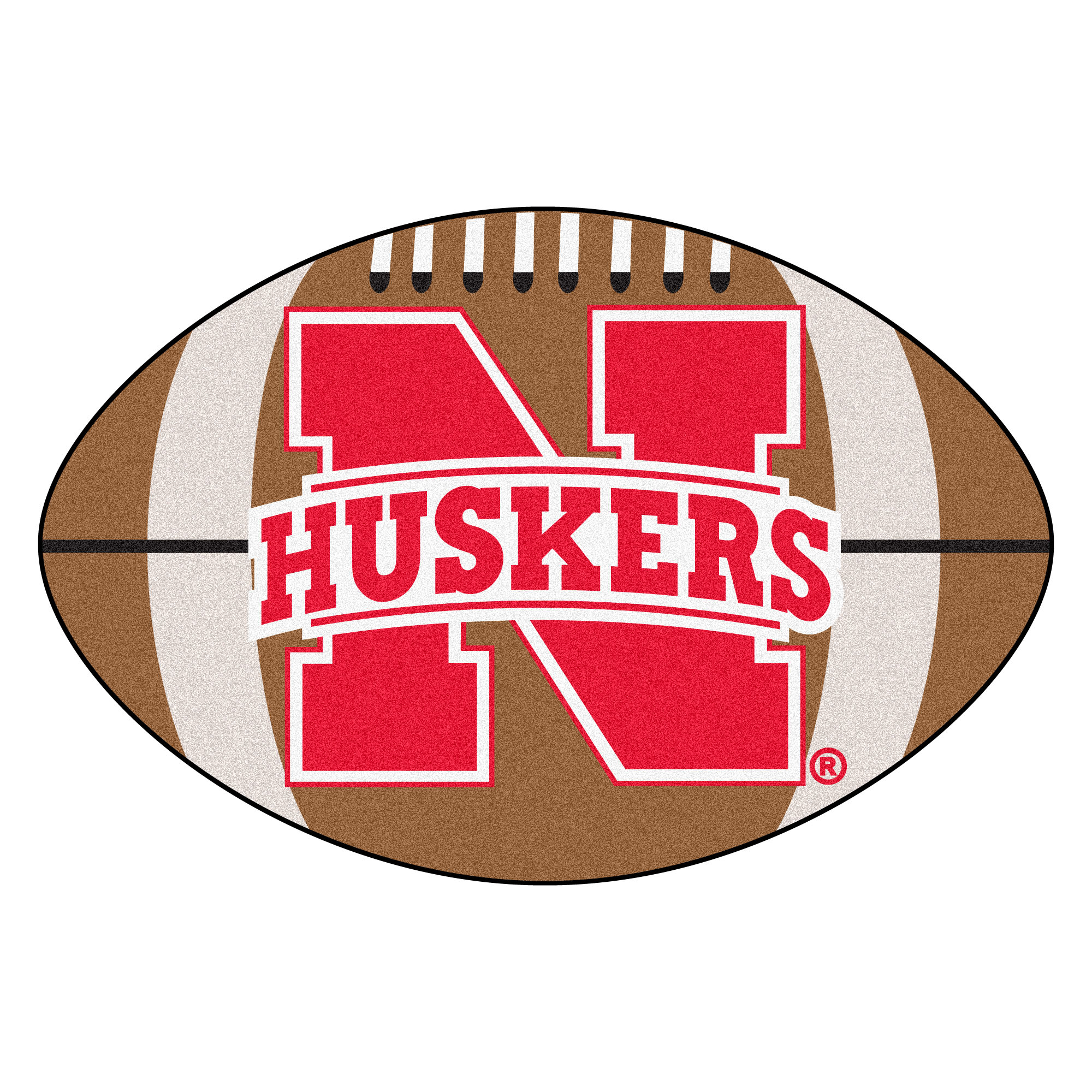 Nebraska Football Rug 22" x 33"