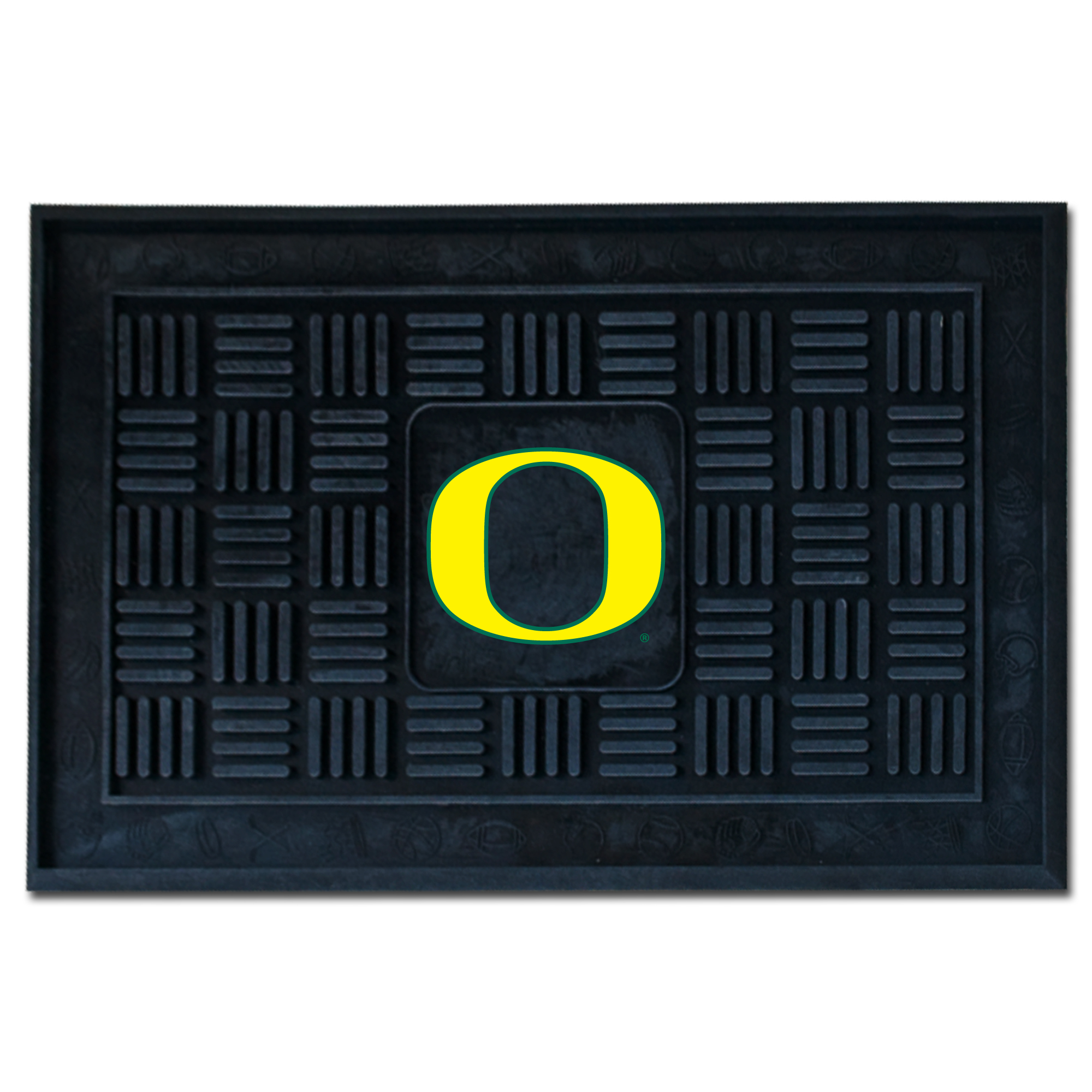 University of Oregon Medallion Door Mat 19" x 30"