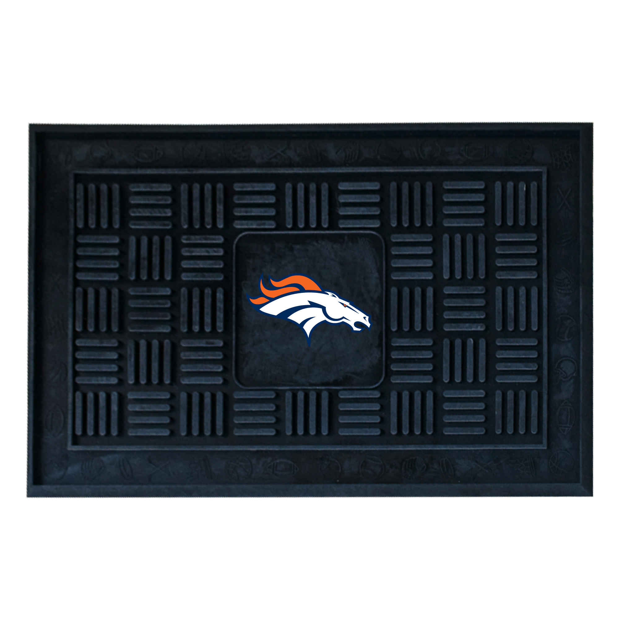 NFL - Denver Broncos Medallion Door Mat 19" x 30"