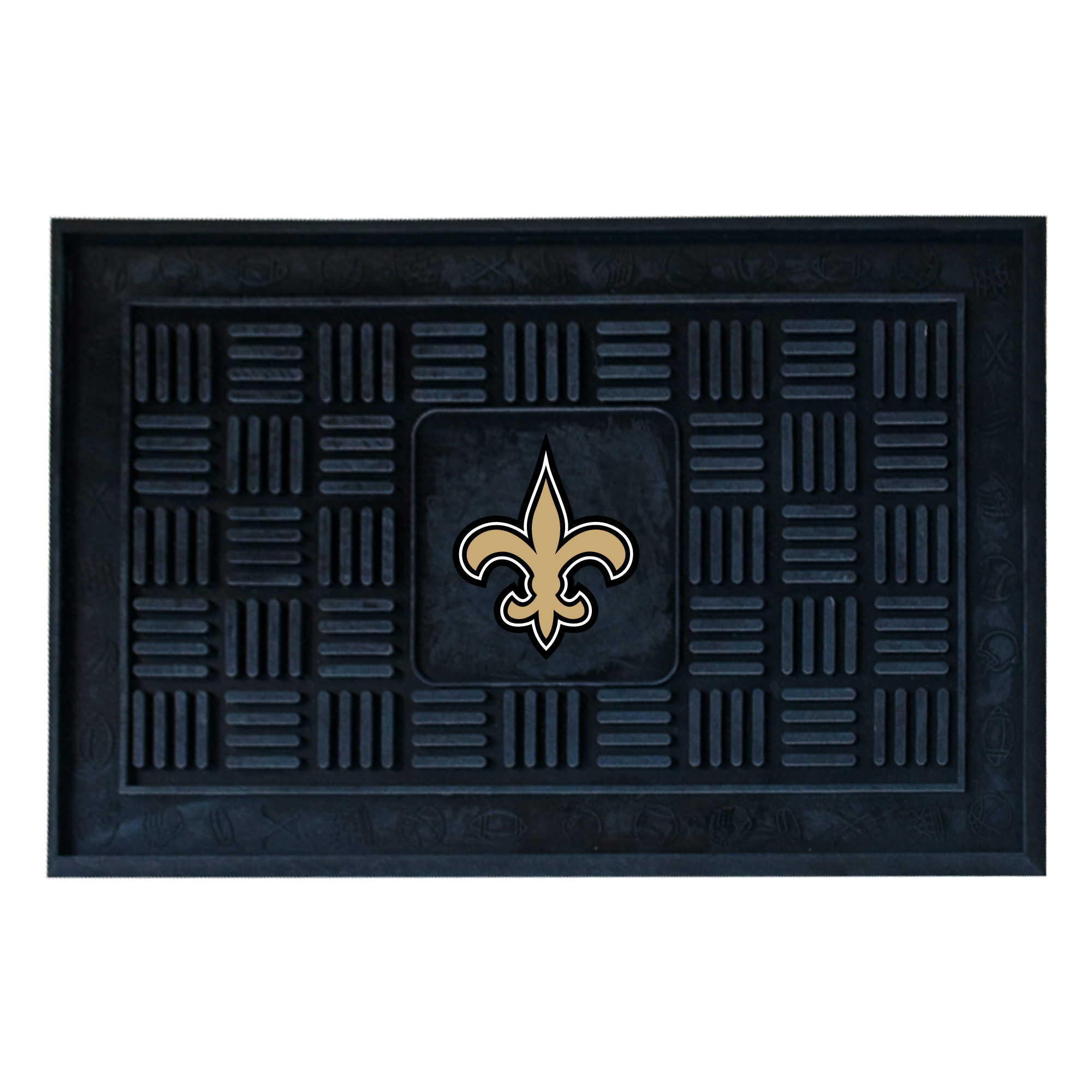 NFL - New Orleans Saints Medallion Door Mat 19" x 30"
