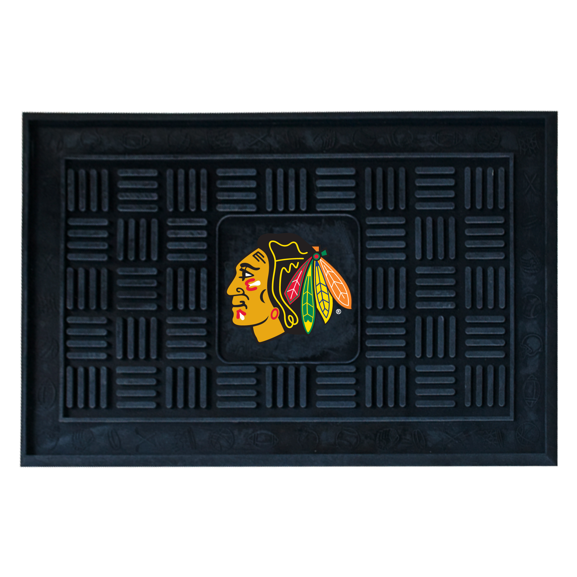 NHL - Chicago Blackhawks Medallion Door Mat 19" x 30"