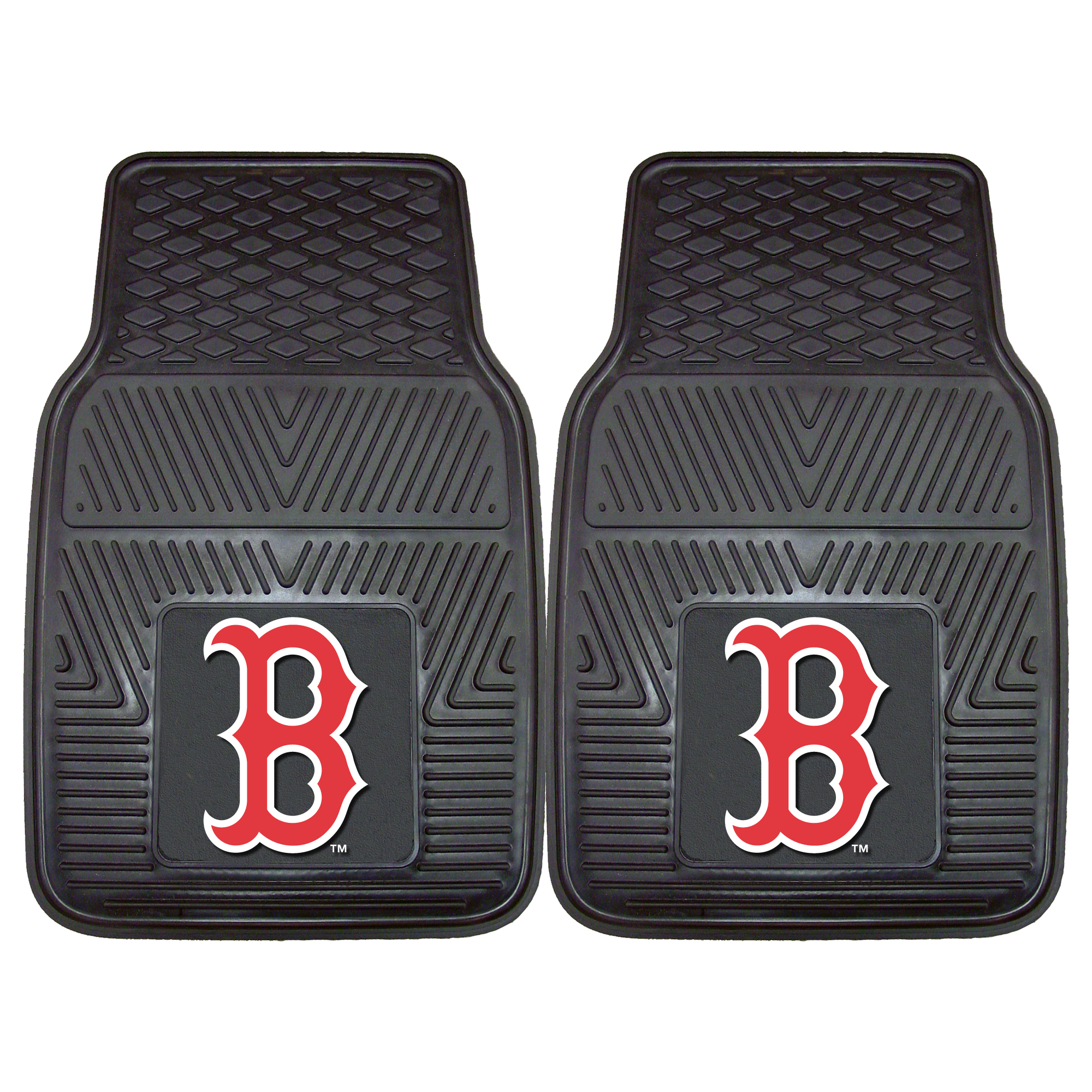 Boston Red Sox Heavy Duty 2-Piece Vinyl Car Mats 18"x27"