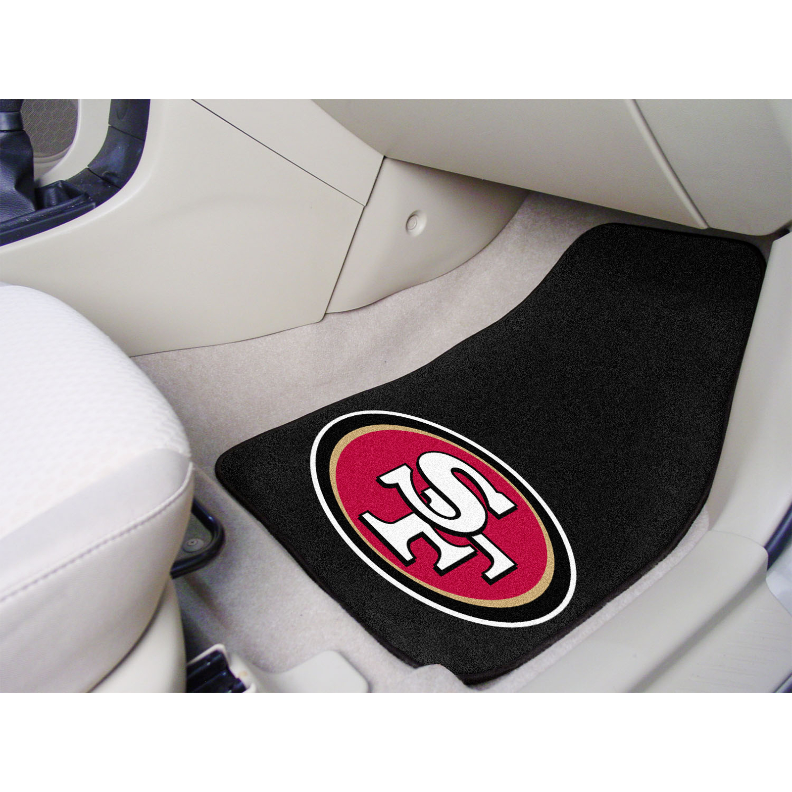 National Football League San Francisco 49ers 2-piece Carpeted Car Mats 18" x 27"
