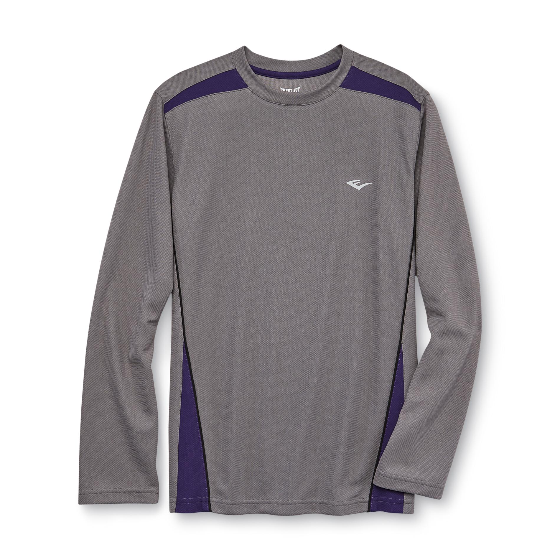 Everlast&reg; Boy's Long-Sleeve Athletic T-Shirt - Colorblock