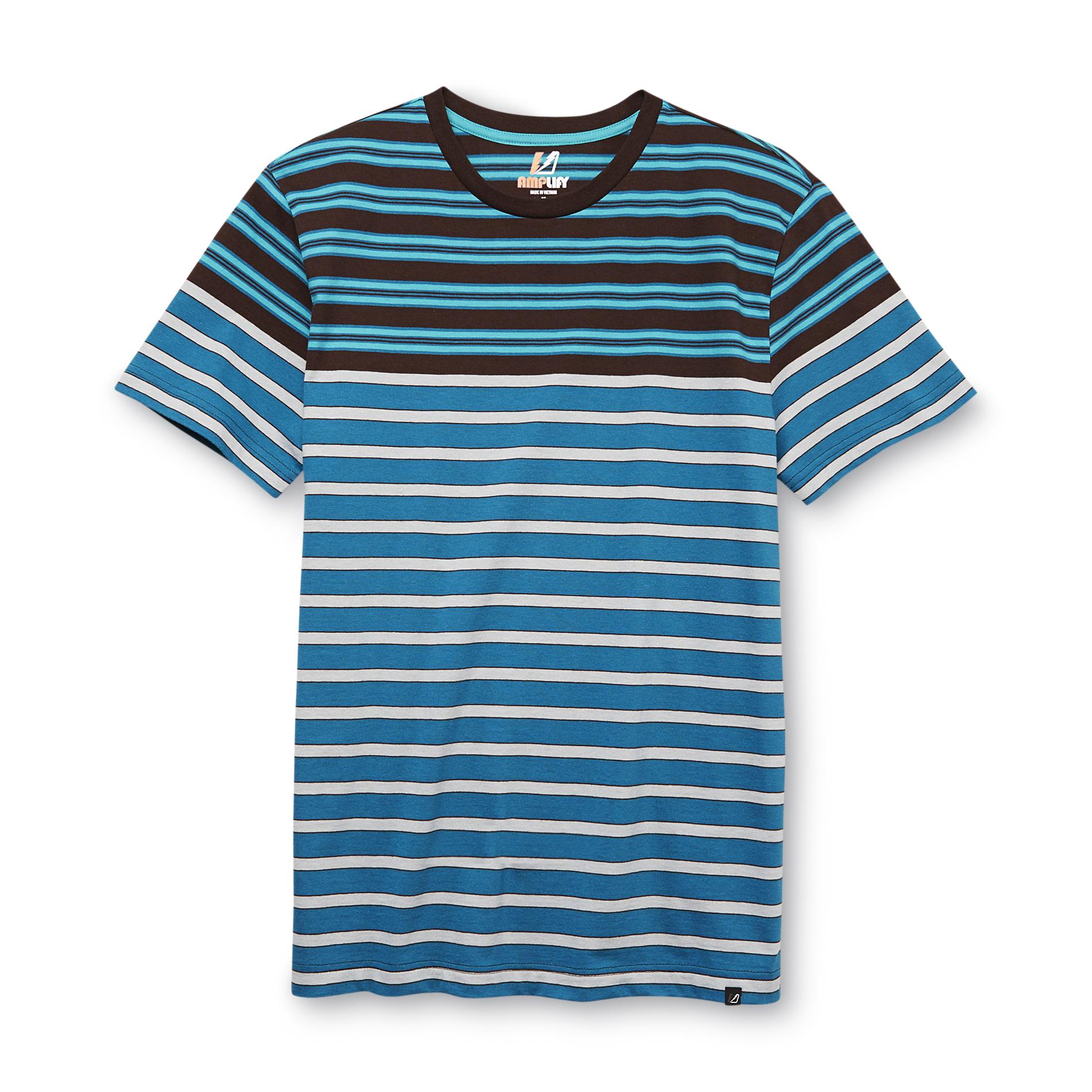 Amplify Young Men's Crew Neck T-Shirt - Striped