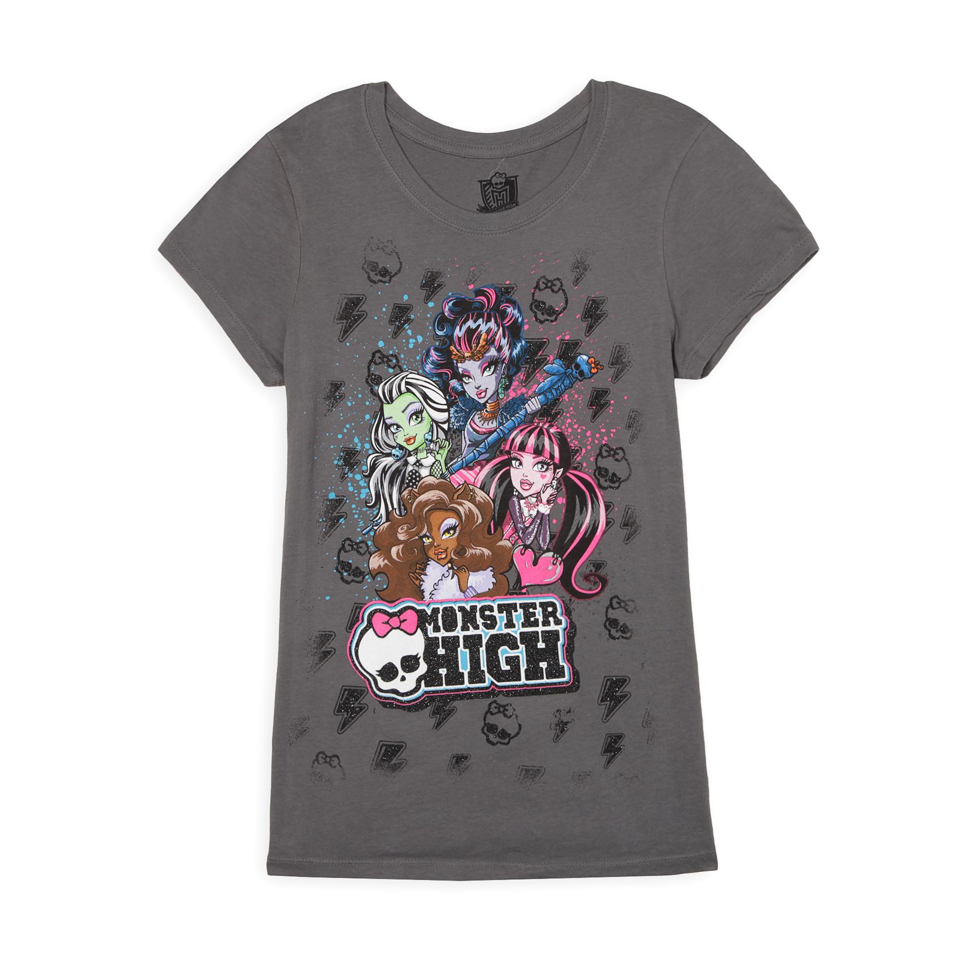 Monster High Girl's Graphic T-Shirt - Ghoulfriends