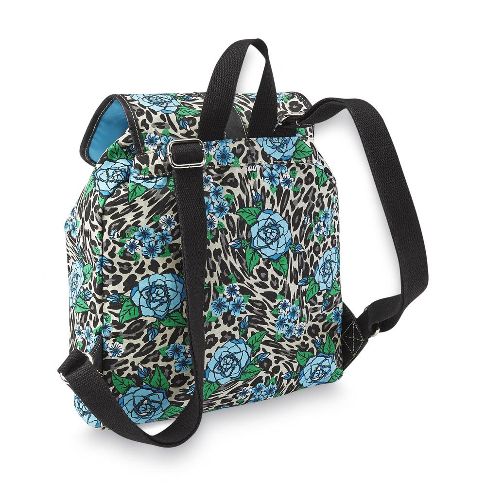 Bongo Junior's Canvas Backpack - Leopard Print & Floral