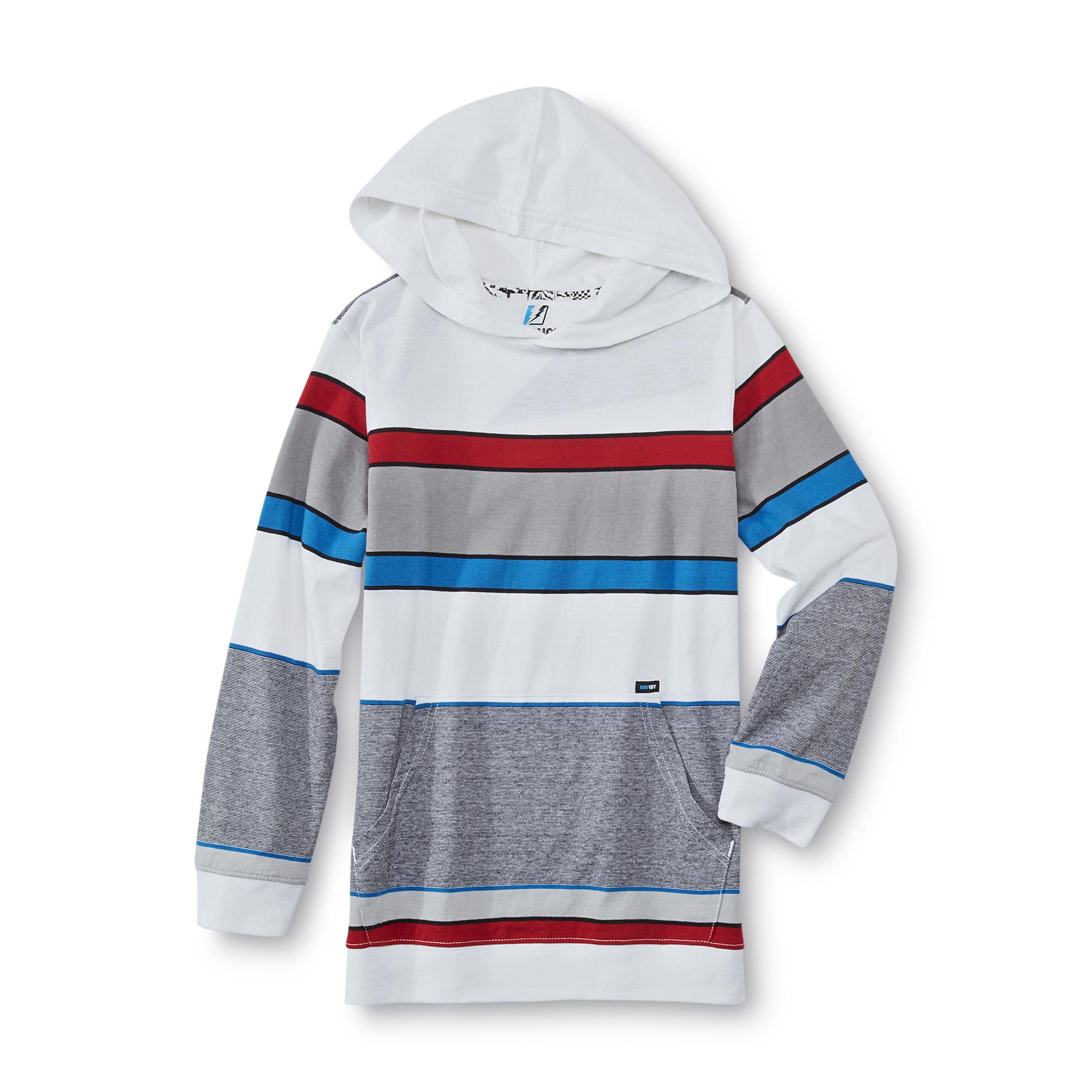 Amplify Boy's Hooded Long-Sleeve T-Shirt - Striped