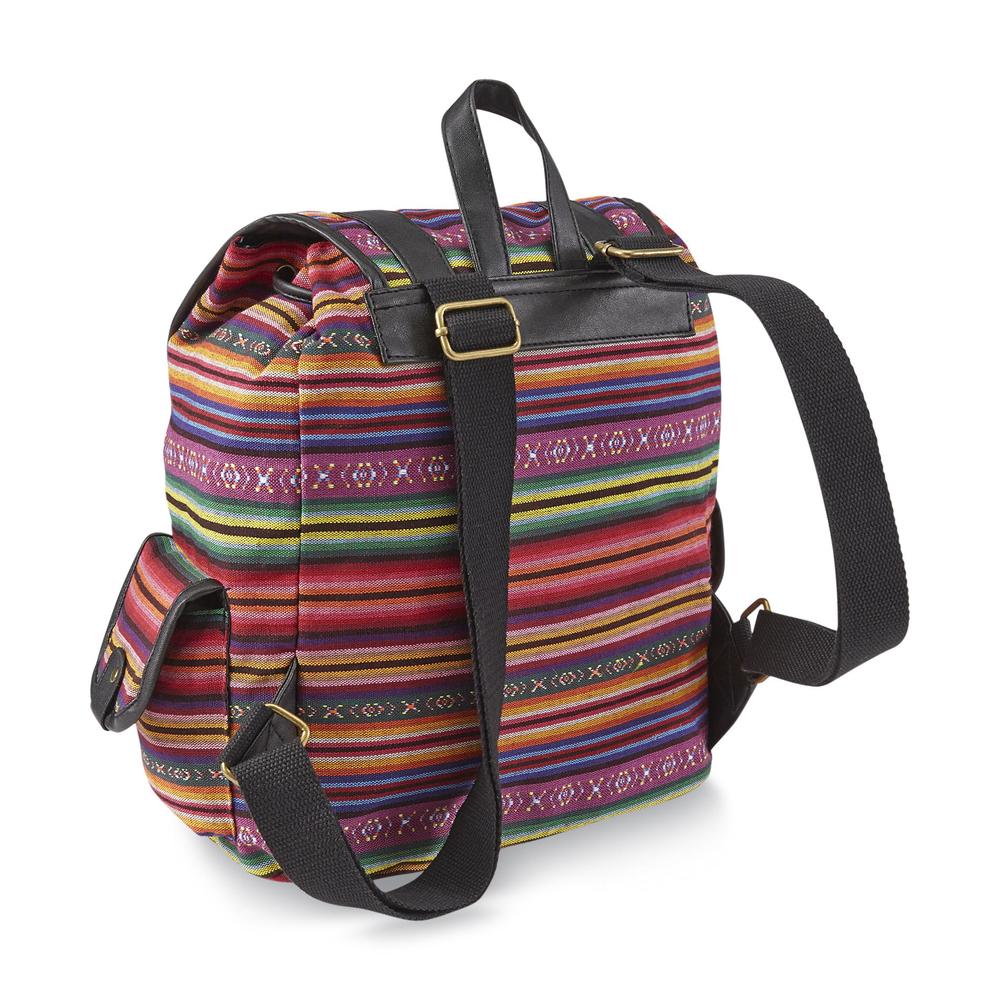 Joe Boxer Junior's Flap-Front Backpack - Multicolor Striped