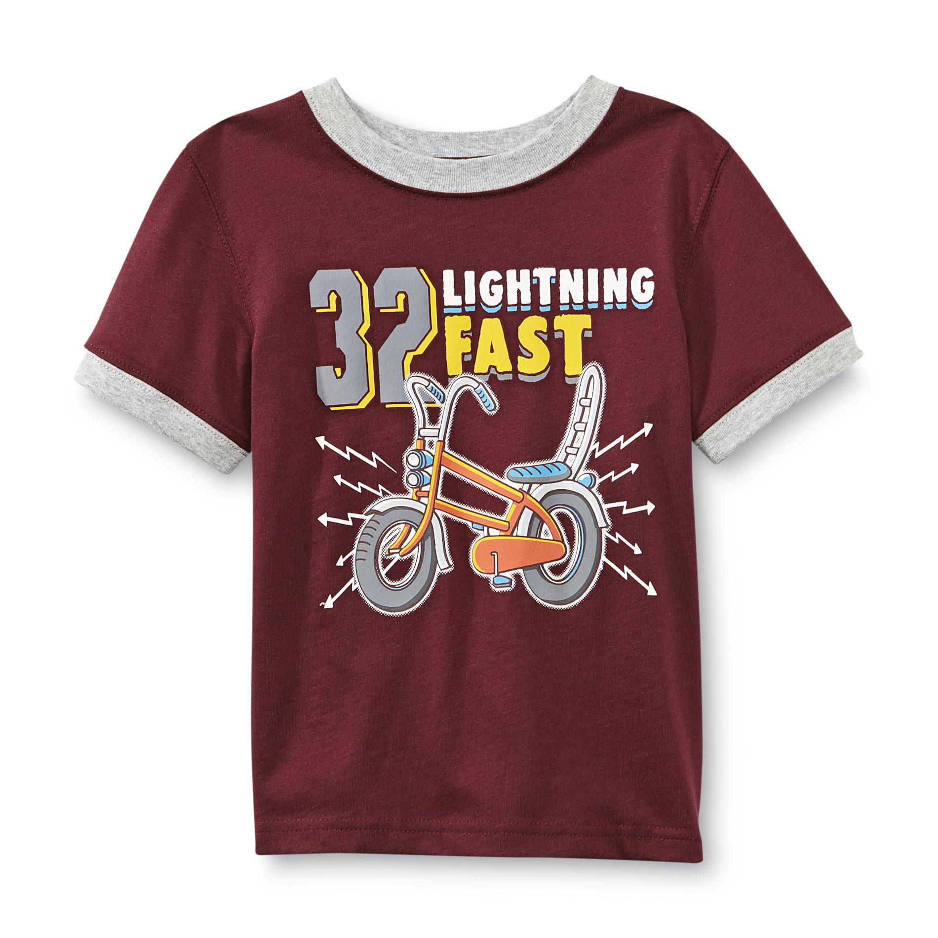 Toughskins Infant & Toddler Boy's Ringer Graphic T-Shirt - Lightning Fast