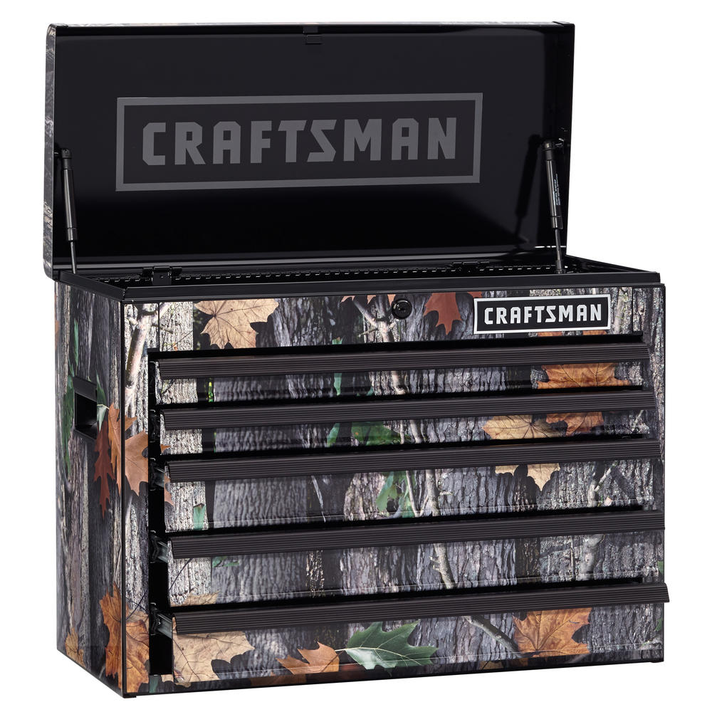 Craftsman 26 In. 5-Drawer Heavy-Duty Ball Bearing Top Chest - Camouflage