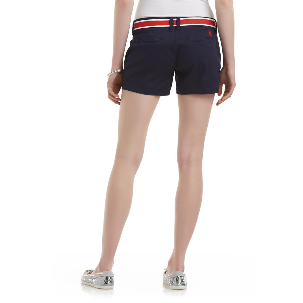 U.S. Polo Assn. Junior's Belted Zephyr Shorts