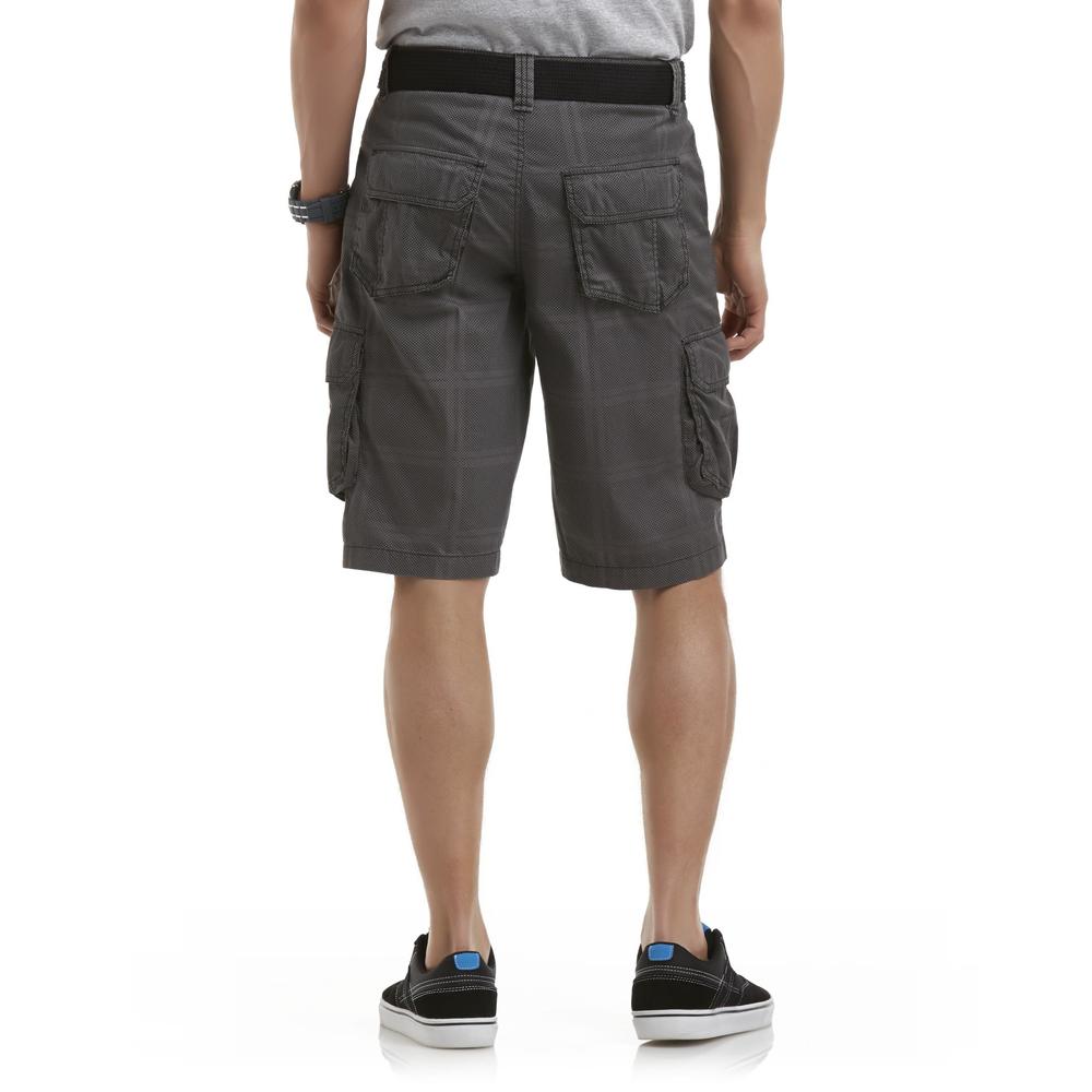 Route 66 Men's Cargo Shorts & Fabric Belt - Dots