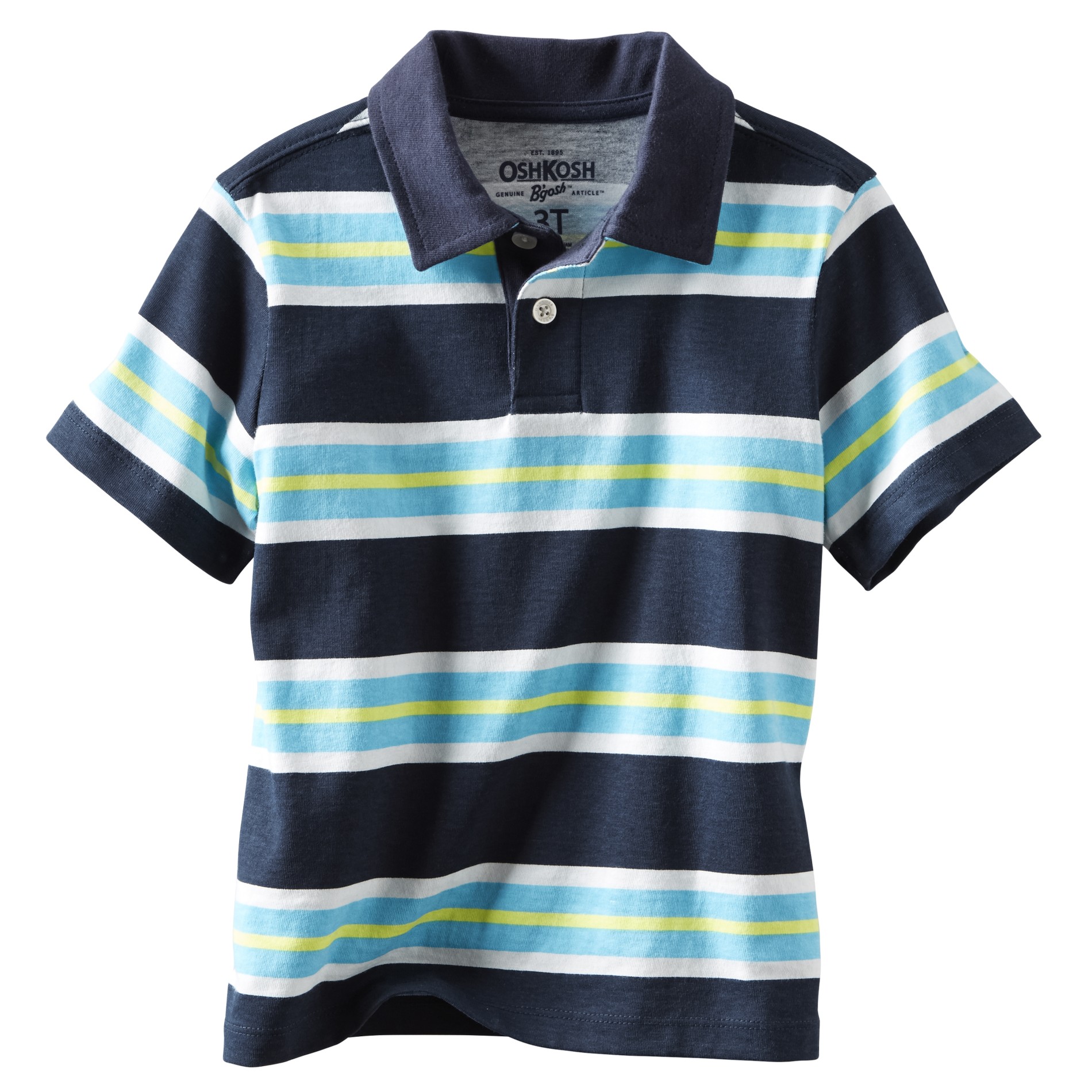 OshKosh Boy's Jersey Knit Polo Shirt - Striped