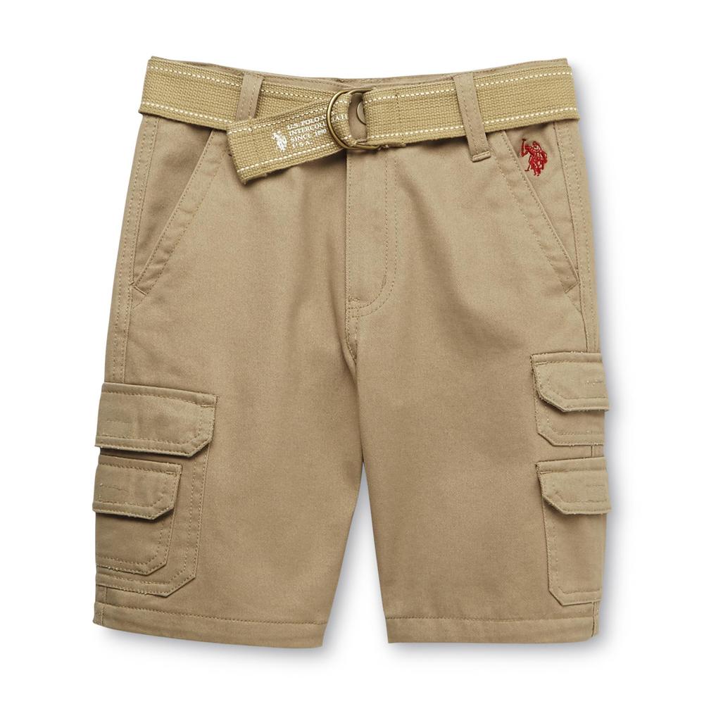 U.S. Polo Assn. Boy's Cargo Shorts & Belt
