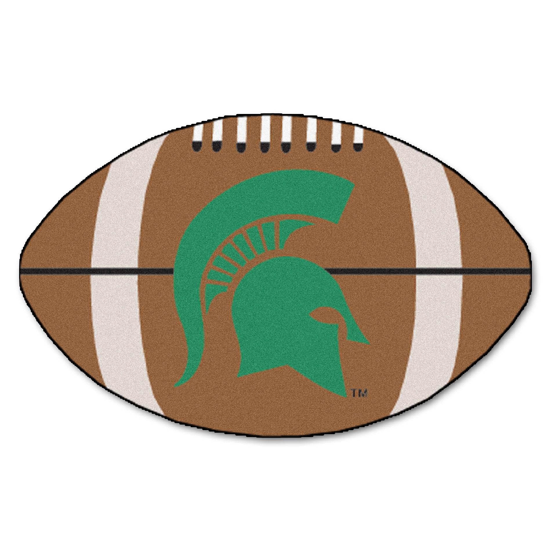 Michigan State Football Rug 22" x 33"