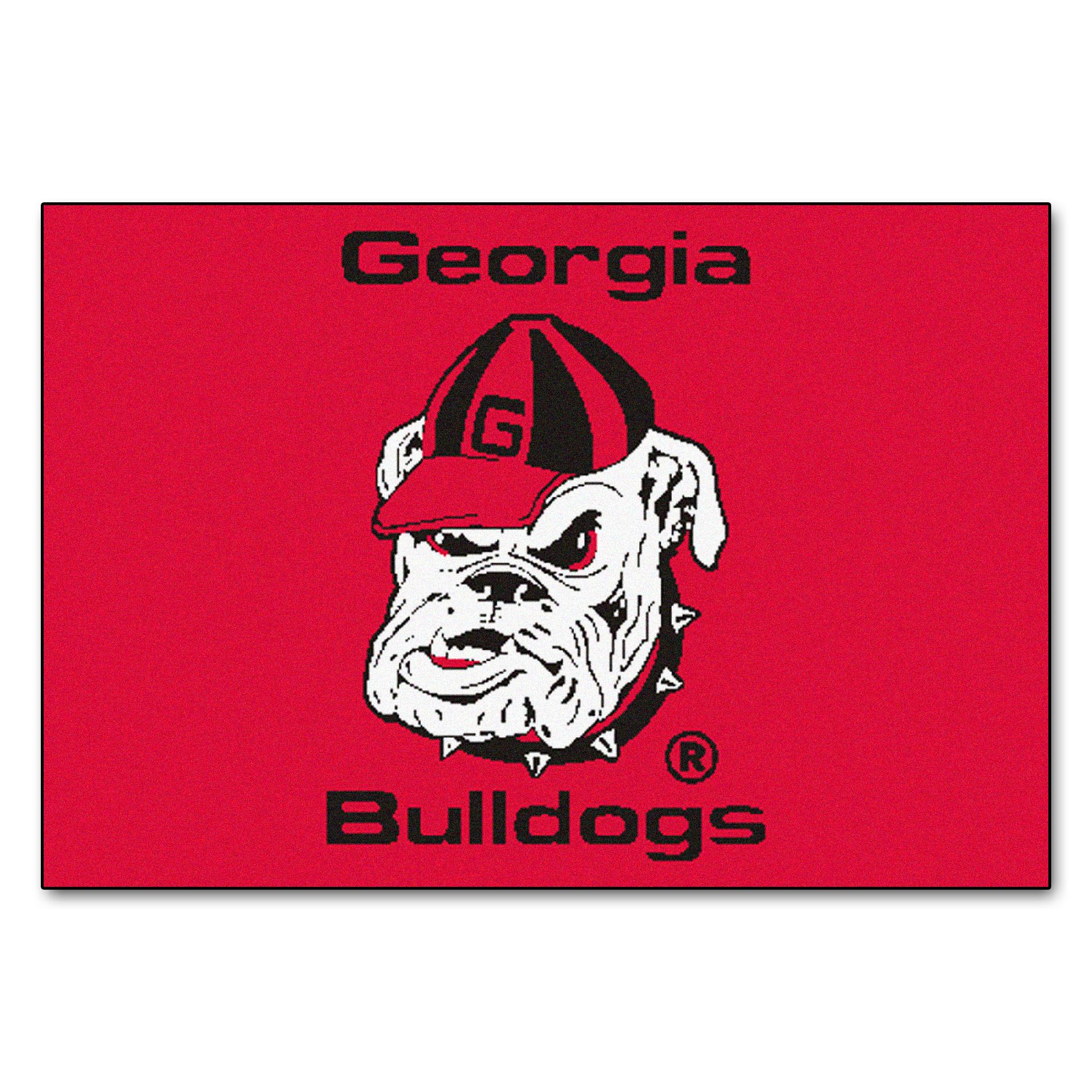 Georgia Starter Rug-Bulldog Logo 20" x 30"