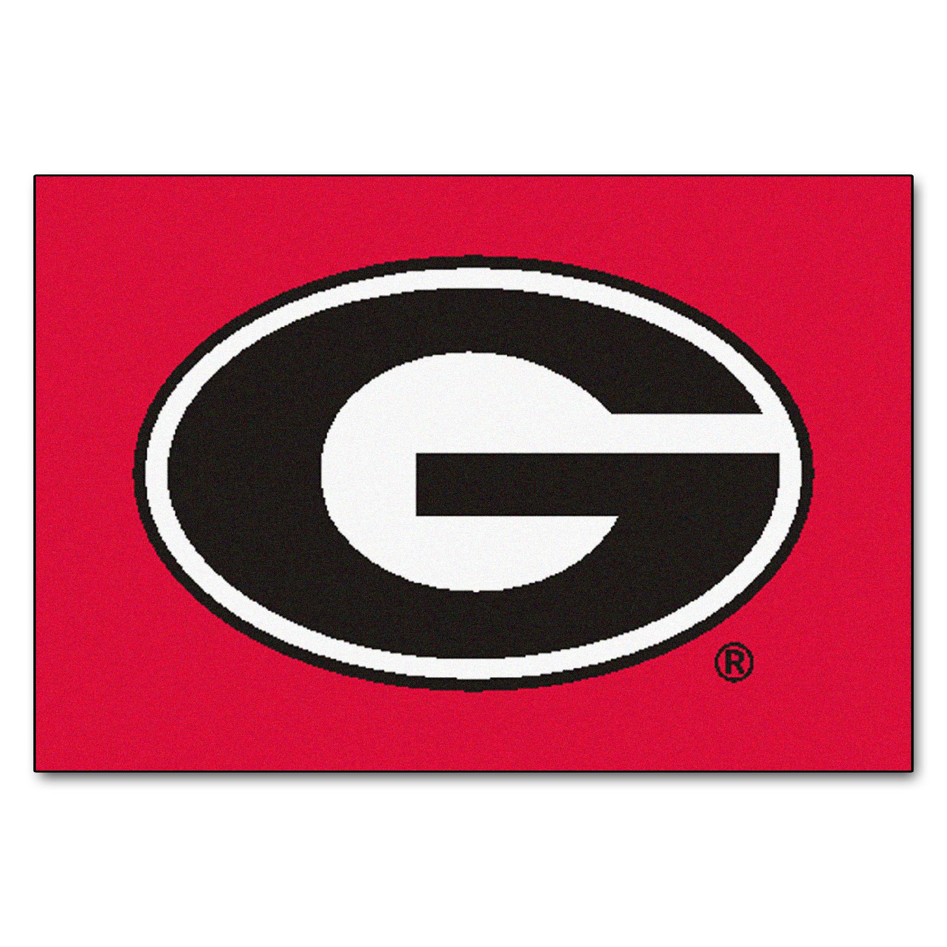 Georgia Starter-Red "G" Logo Rug 20" x 30"