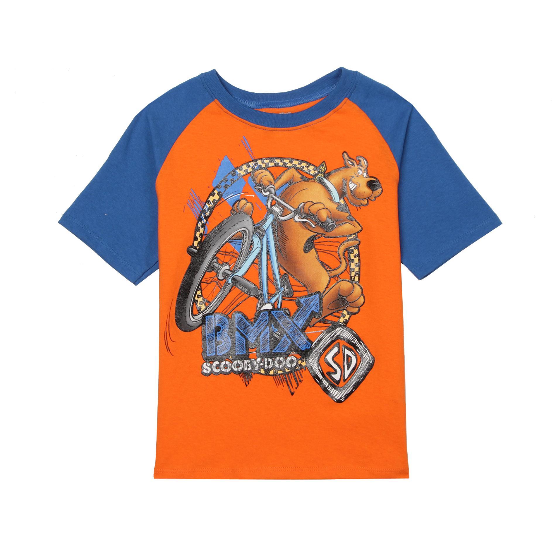 Nickelodeon Scooby-Doo Boy's Graphic Ringer T-Shirt