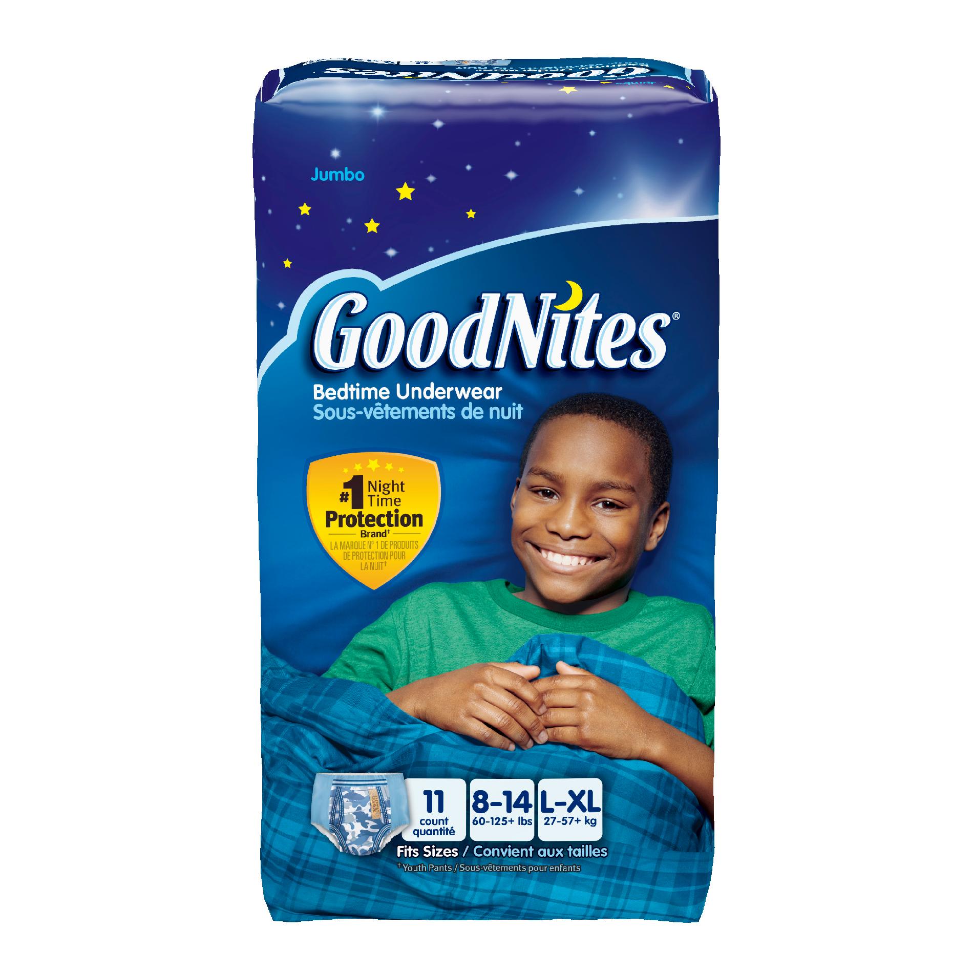GoodNites Disposable Bedtime Underwear- Boys