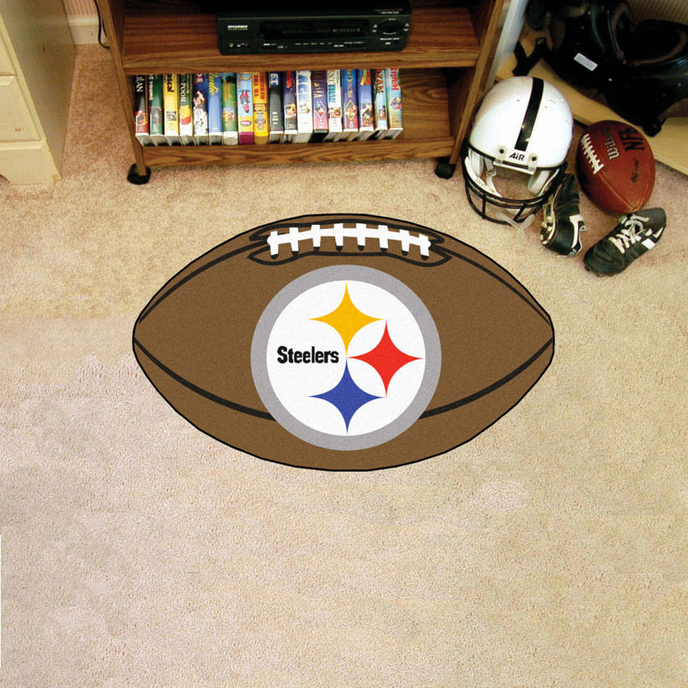 NFL - Pittsburgh Steelers Football Rug 22" x 33"