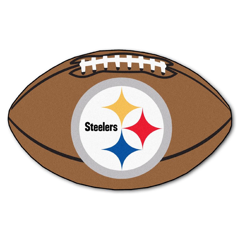 NFL - Pittsburgh Steelers Football Rug 22" x 33"