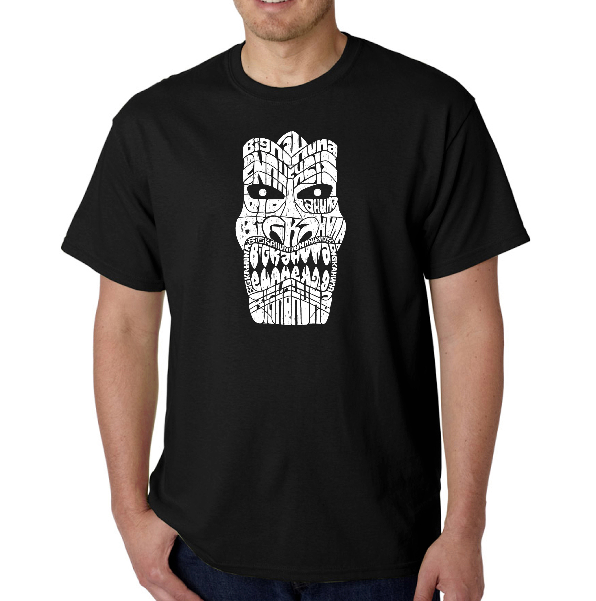 Los Angeles Pop Art Men's Word Art T-Shirt - Tiki - Big Kahuna