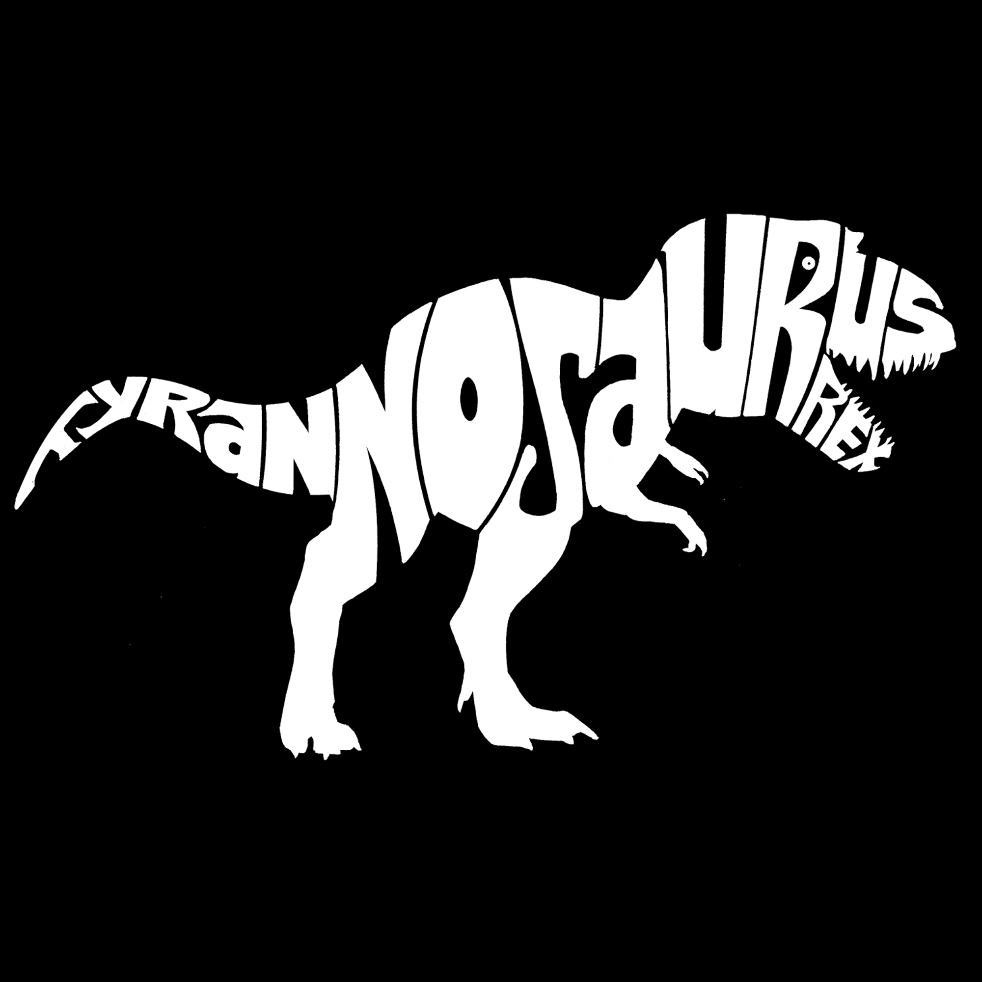 Los Angeles Pop Art Women's Word Art V-Neck T-shirt - Tyrannosaurus rex - Online Exclusive